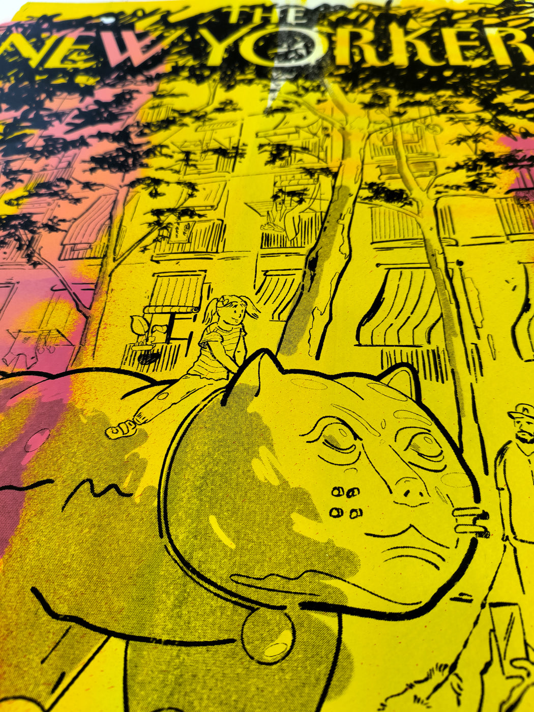 Rambla del Raval, Gato de Botero, Barcelona - Ilustración Print (Original en Papel) - Fusión de Arte Urbano y Vanguardia