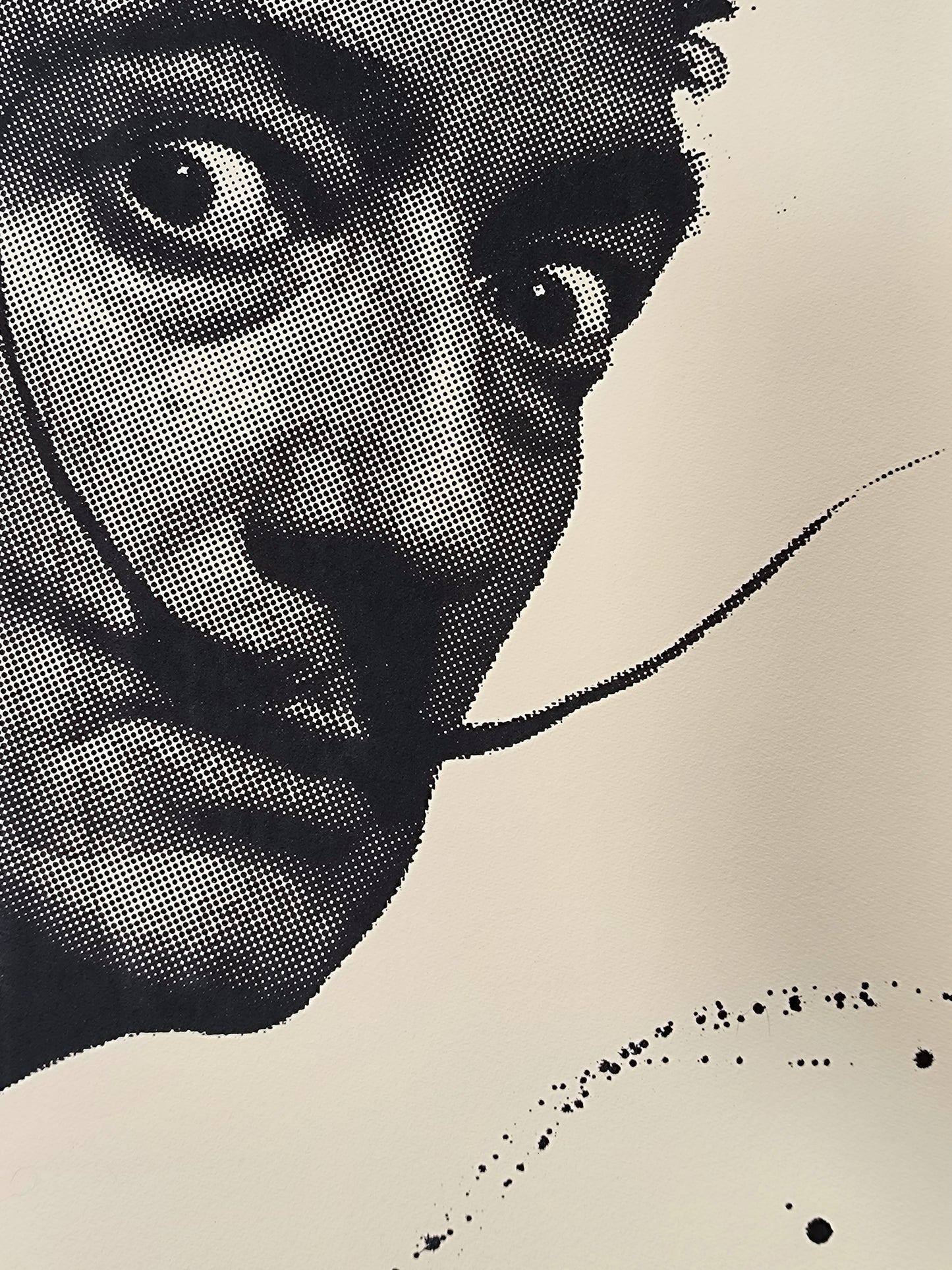 Dalí - Retrato print (Original painting on paper) Arte Urbano Barcelona