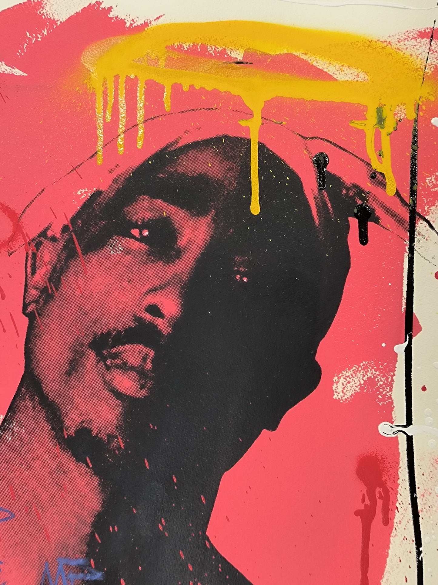 Tupac - Retrato print (Original painting on paper) Arte Urbano Barcelona