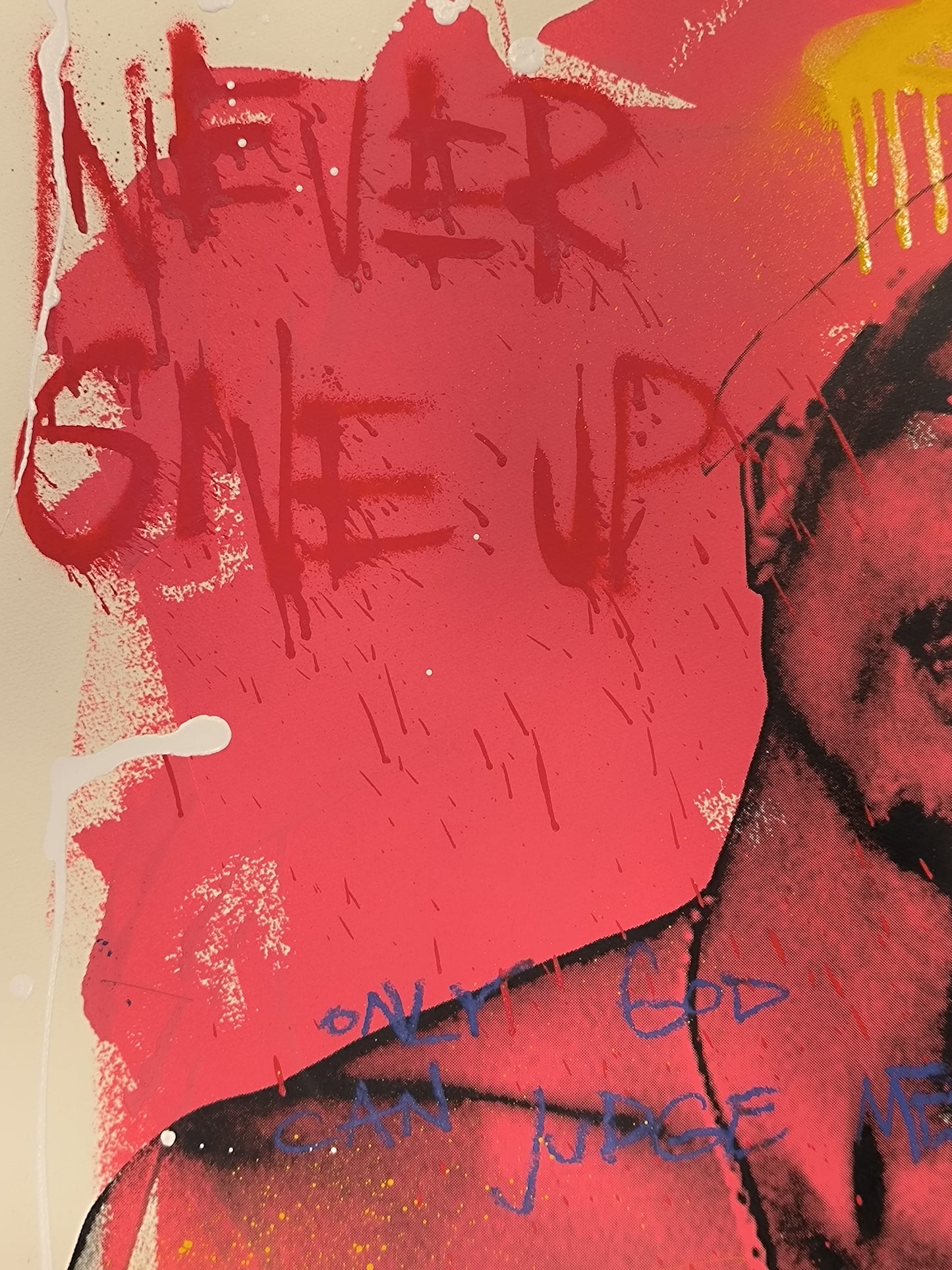 Tupac - Retrato print (Original painting on paper) Arte Urbano Barcelona