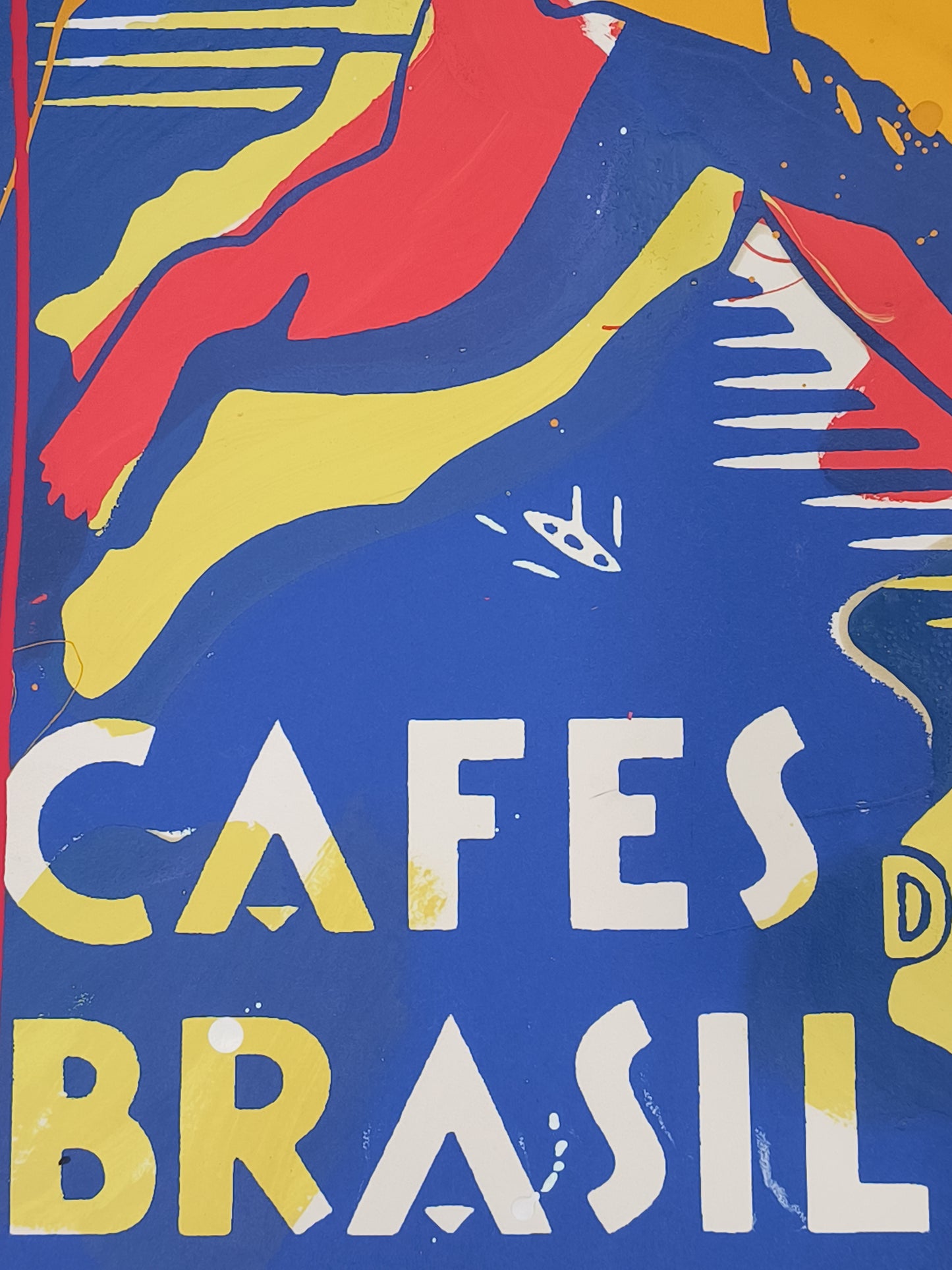 Cafes do Brasil - Retrato print (original painting on paper) Arte Urbano Barcelona