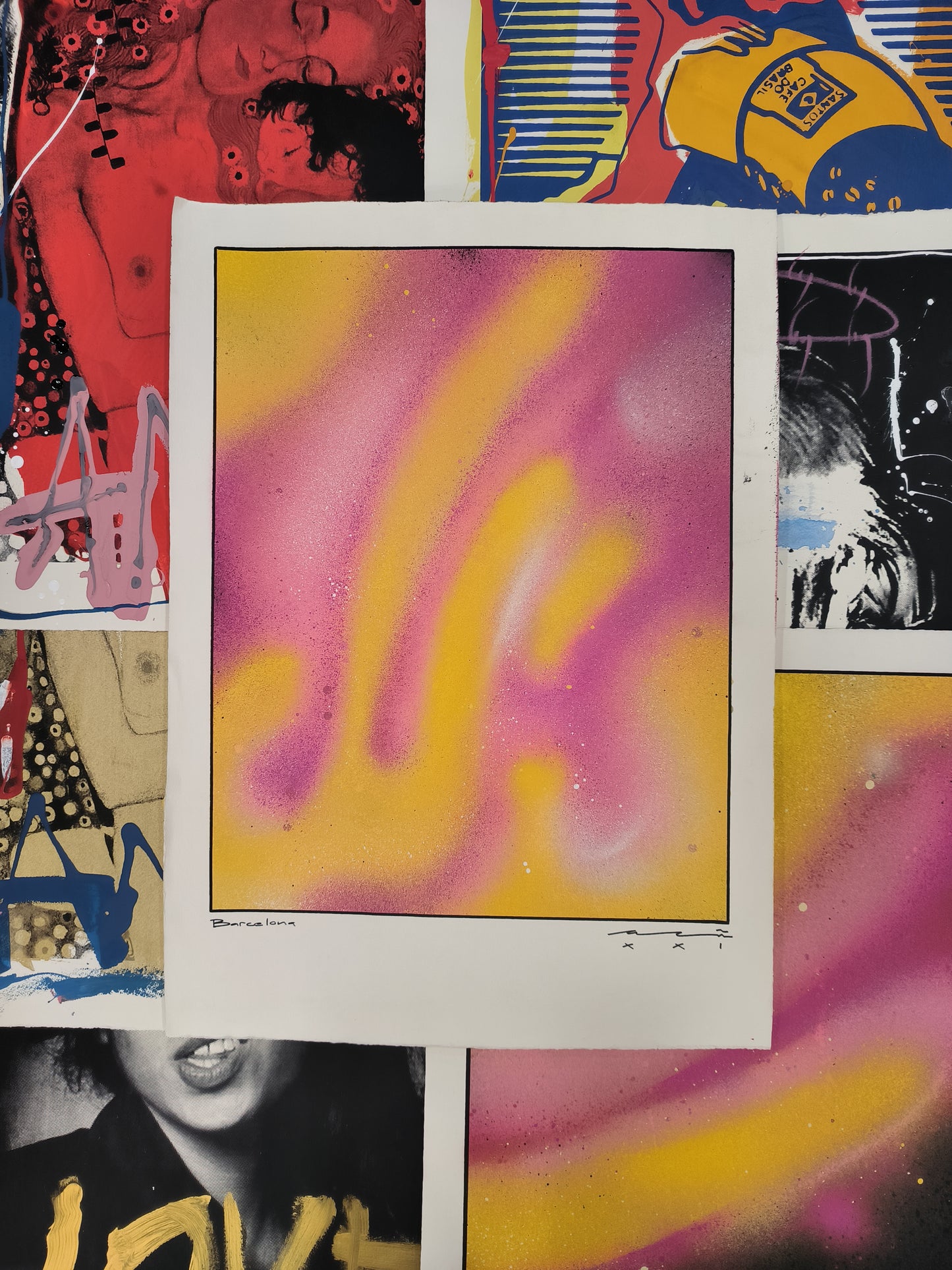 Abstract - Limited series (original painting on paper) Arte Urbano Barcelona (Copia)