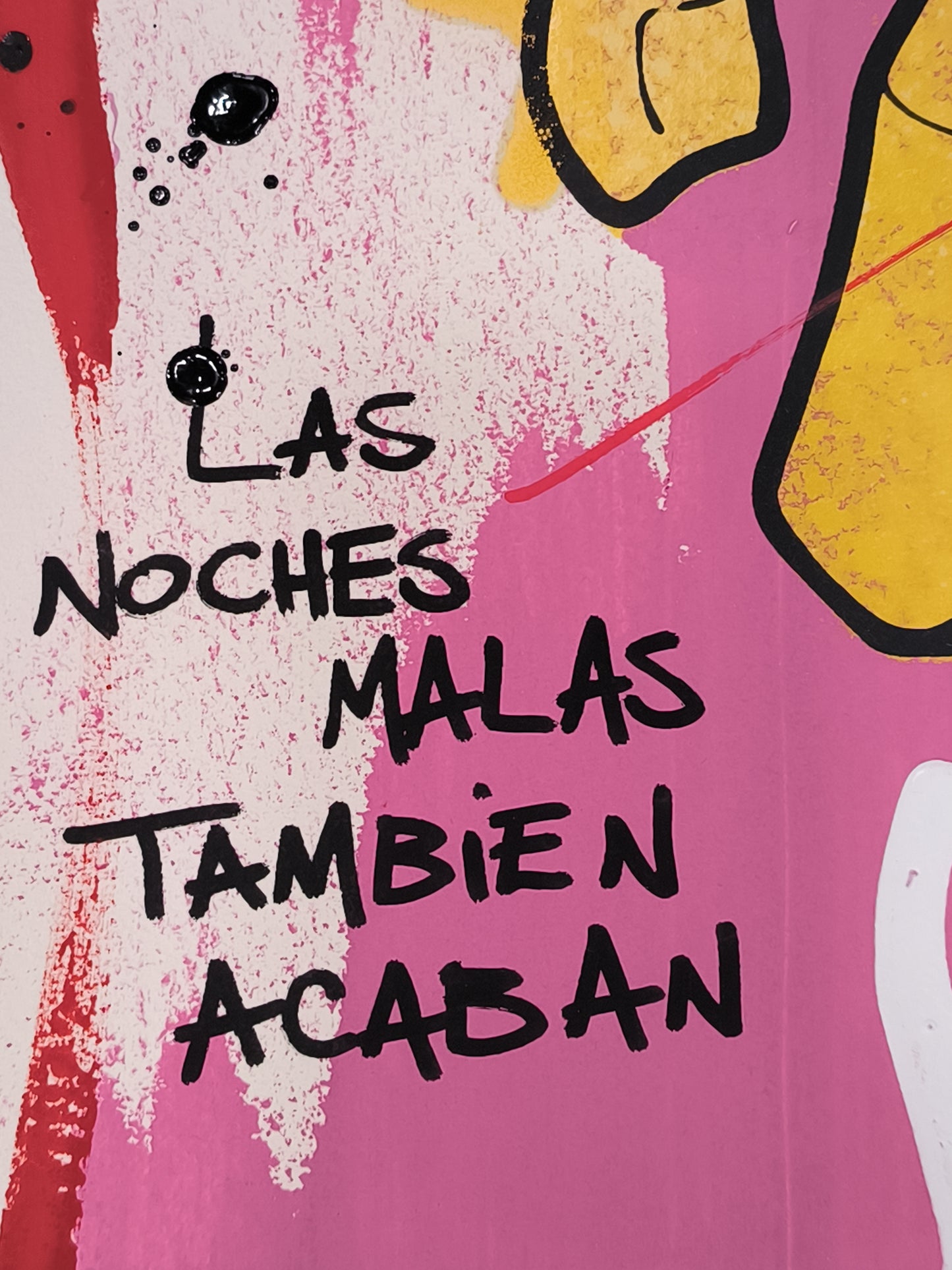 Esto no es una Banana - Print (original painting on paper) Arte urbano Barcelona