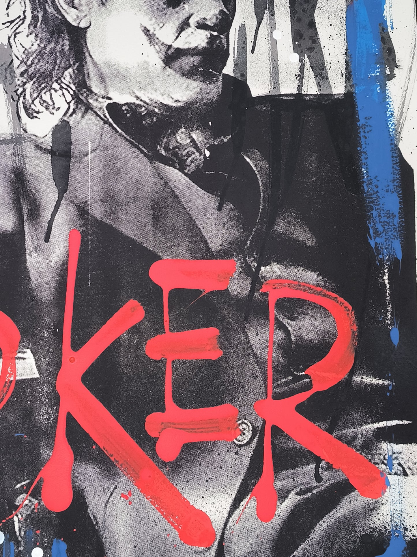 Joker - Retrato print (original painting on paper) Arte Urbano Barcelona