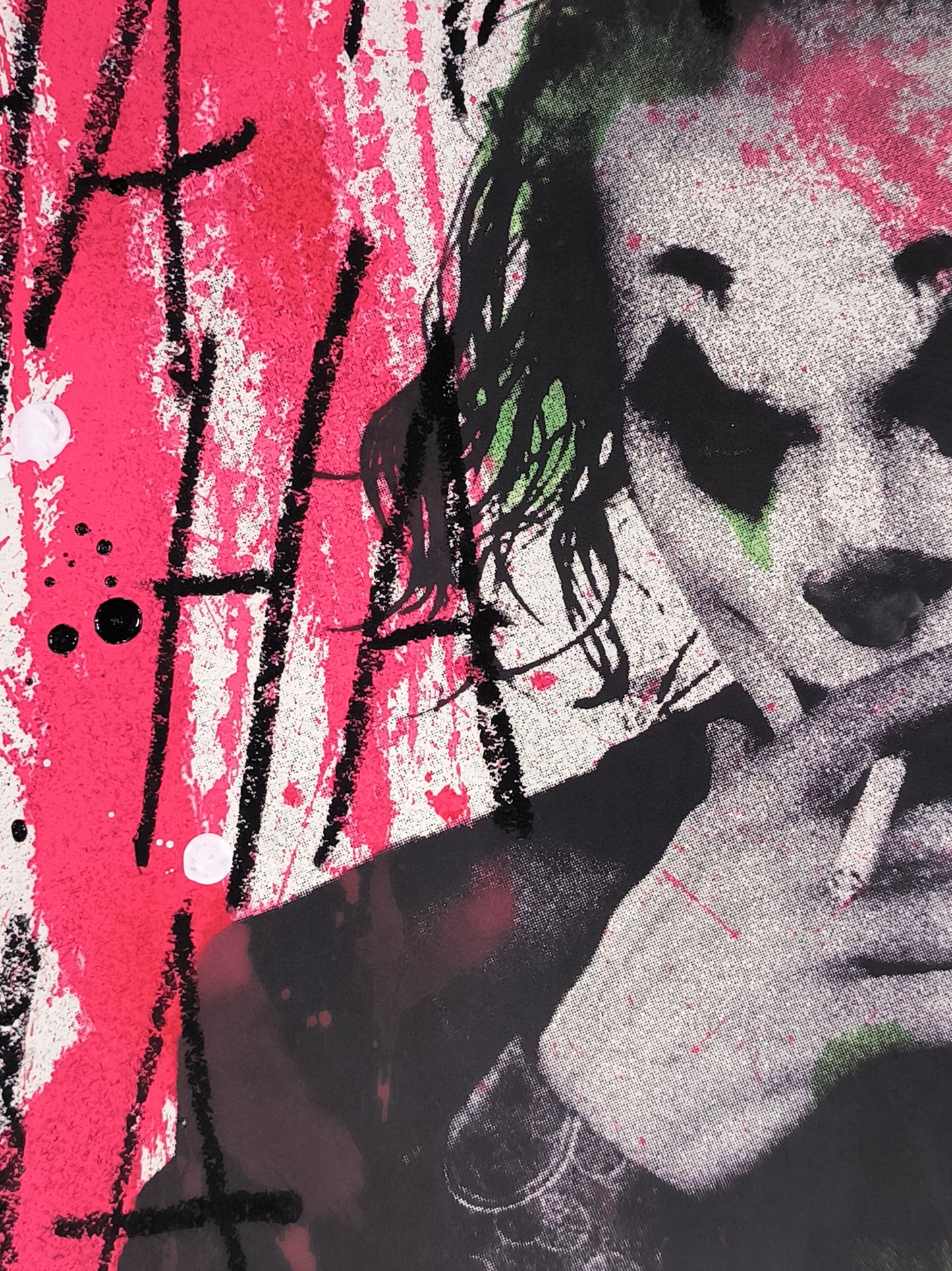 Joker - Retrato print (original painting on paper) Arte Urbano Barcelona