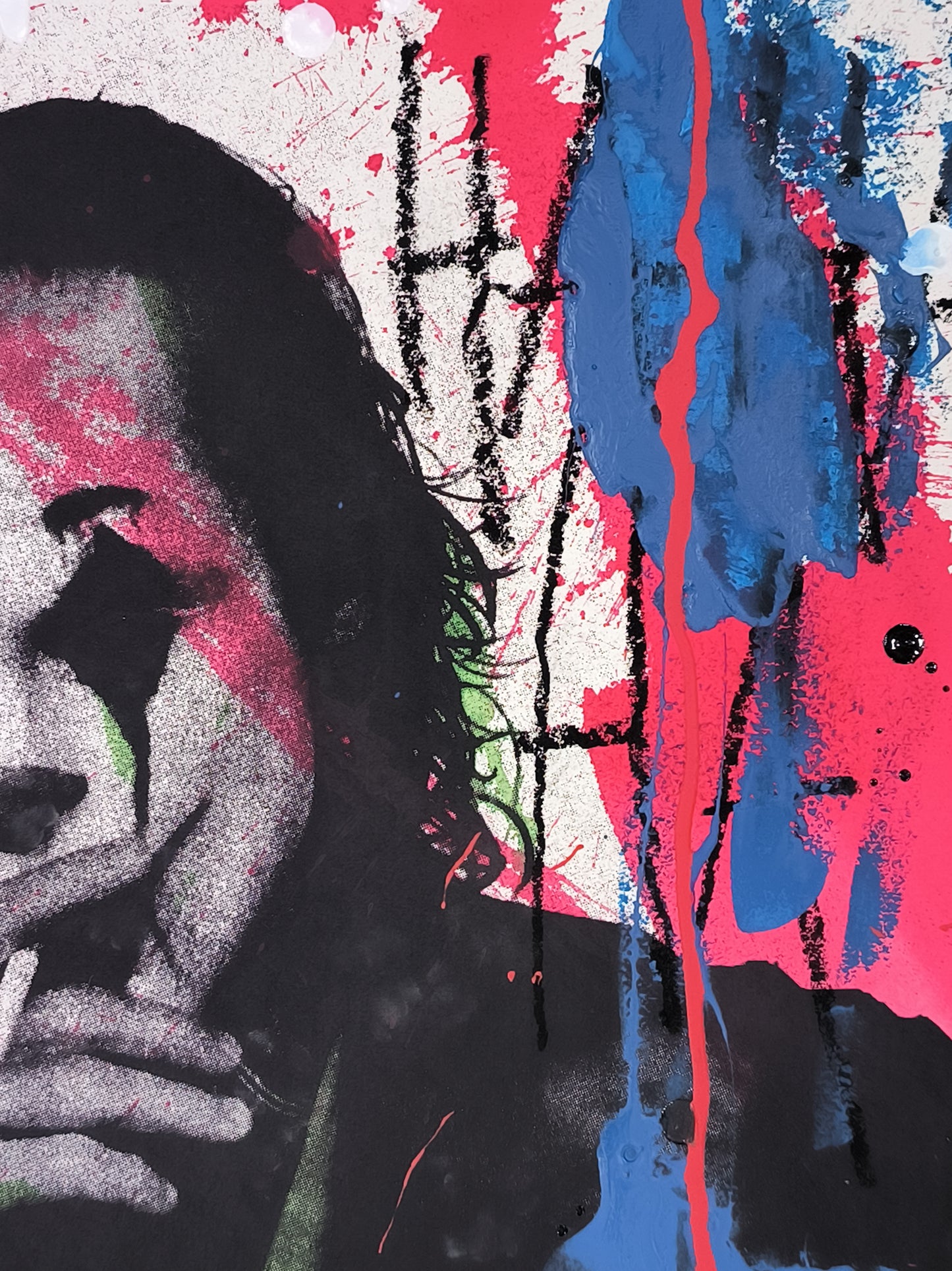 Joker - Retrato print (original painting on paper) Arte Urbano Barcelona