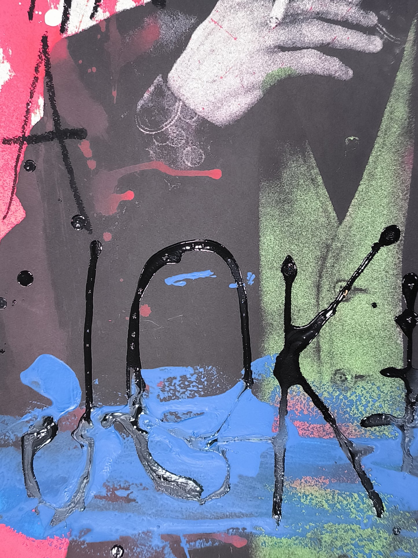 Joker - Retrato print (original painting on paper) Arte Urbano Barcelona