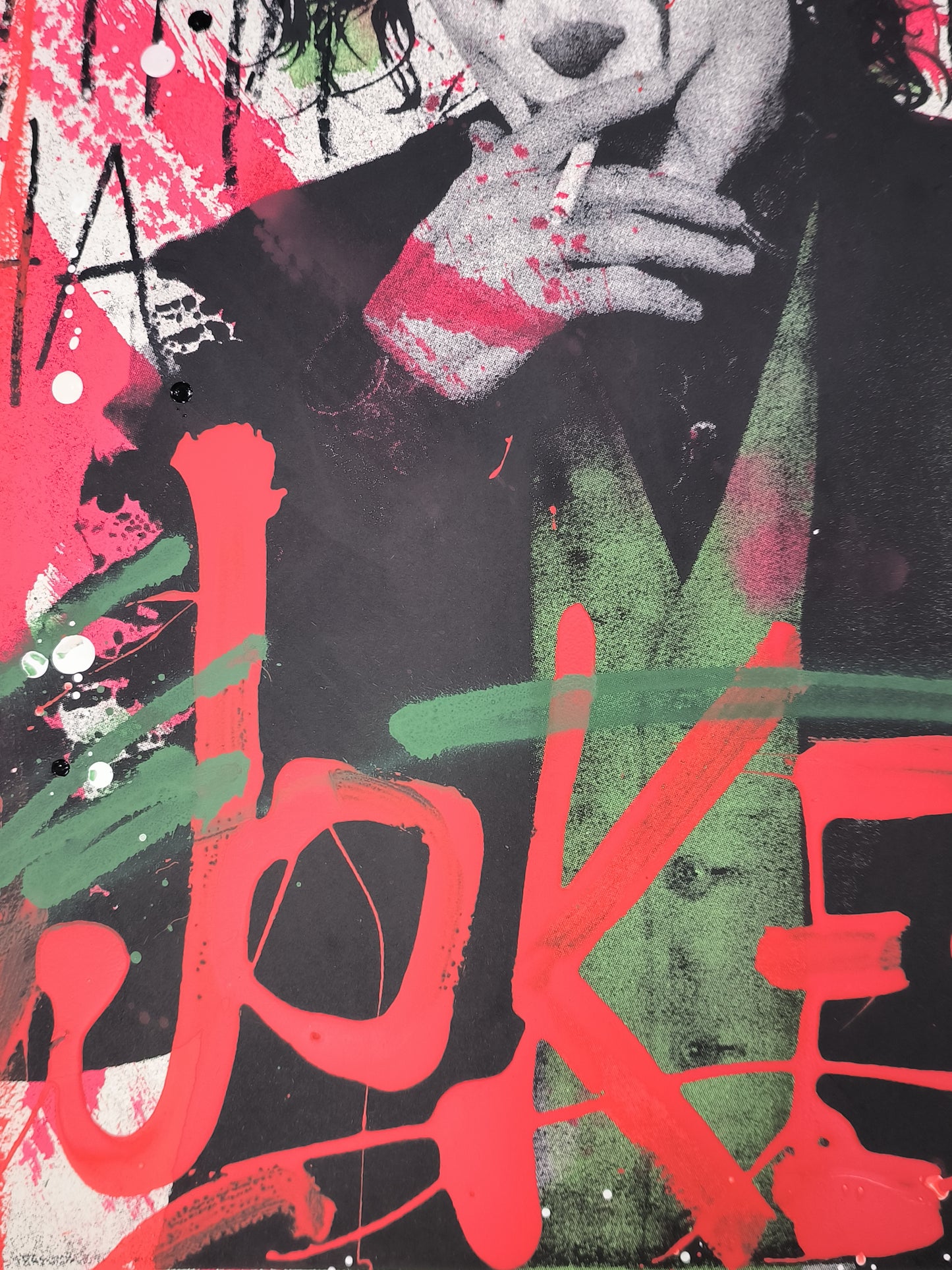 Joker - Retrato print (original painting on paper) Arte Urbano Barcelona