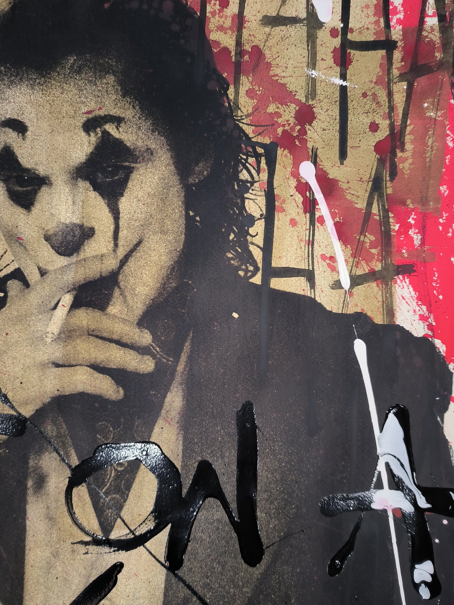 Joker - Retrato print (original painting on paper) Arte Urbano Barcelona