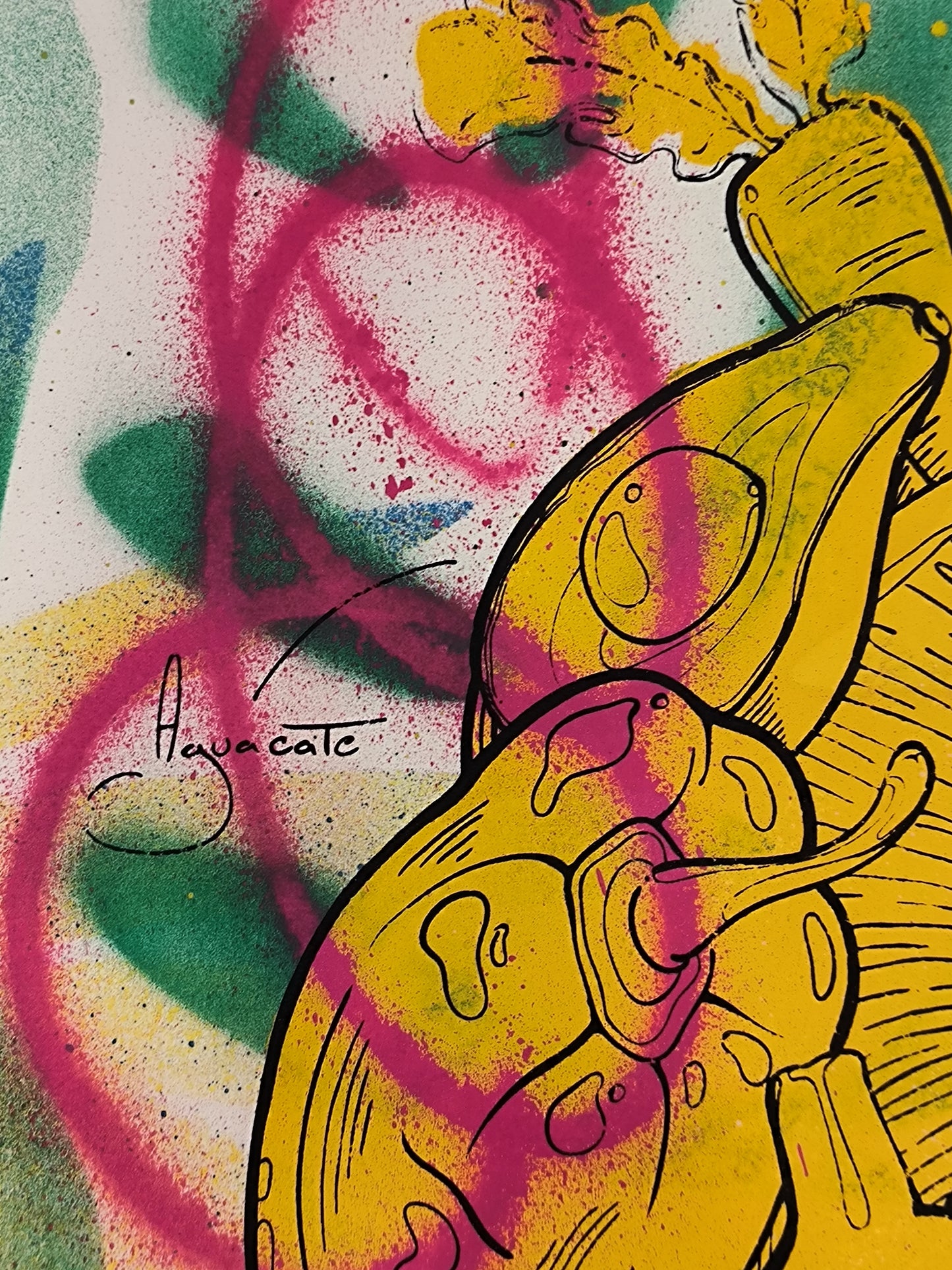 Corazon Vegetal: Amor Natural - Retrato print (original painting on paper) - Arte Urbano Contemporaneo