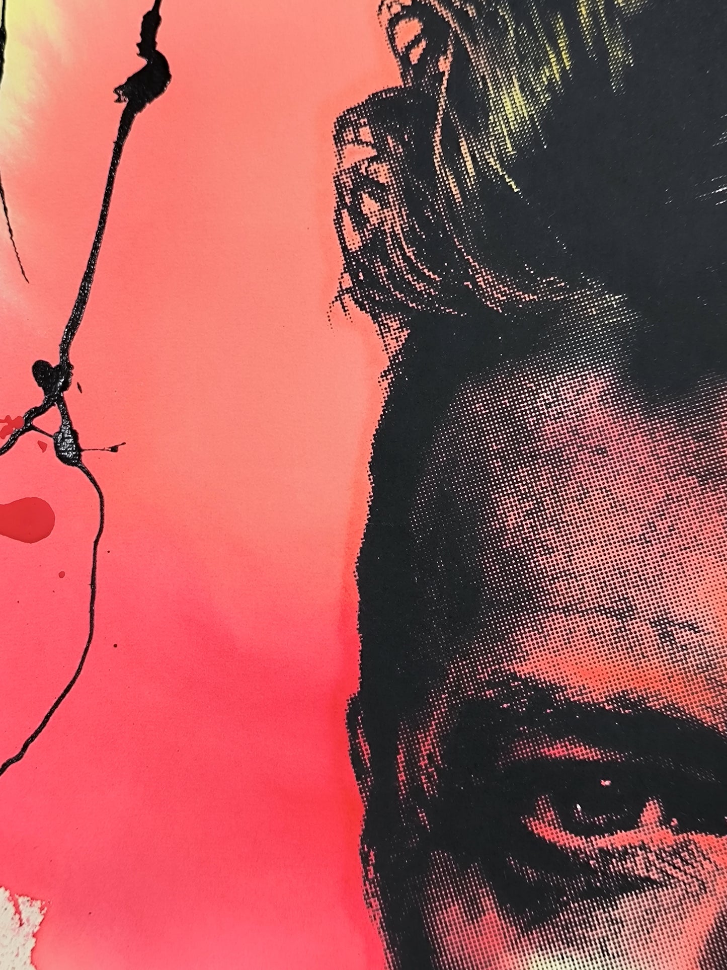 David Bowie - Retrato print (original painting on paper) Arte Urbano Barcelona