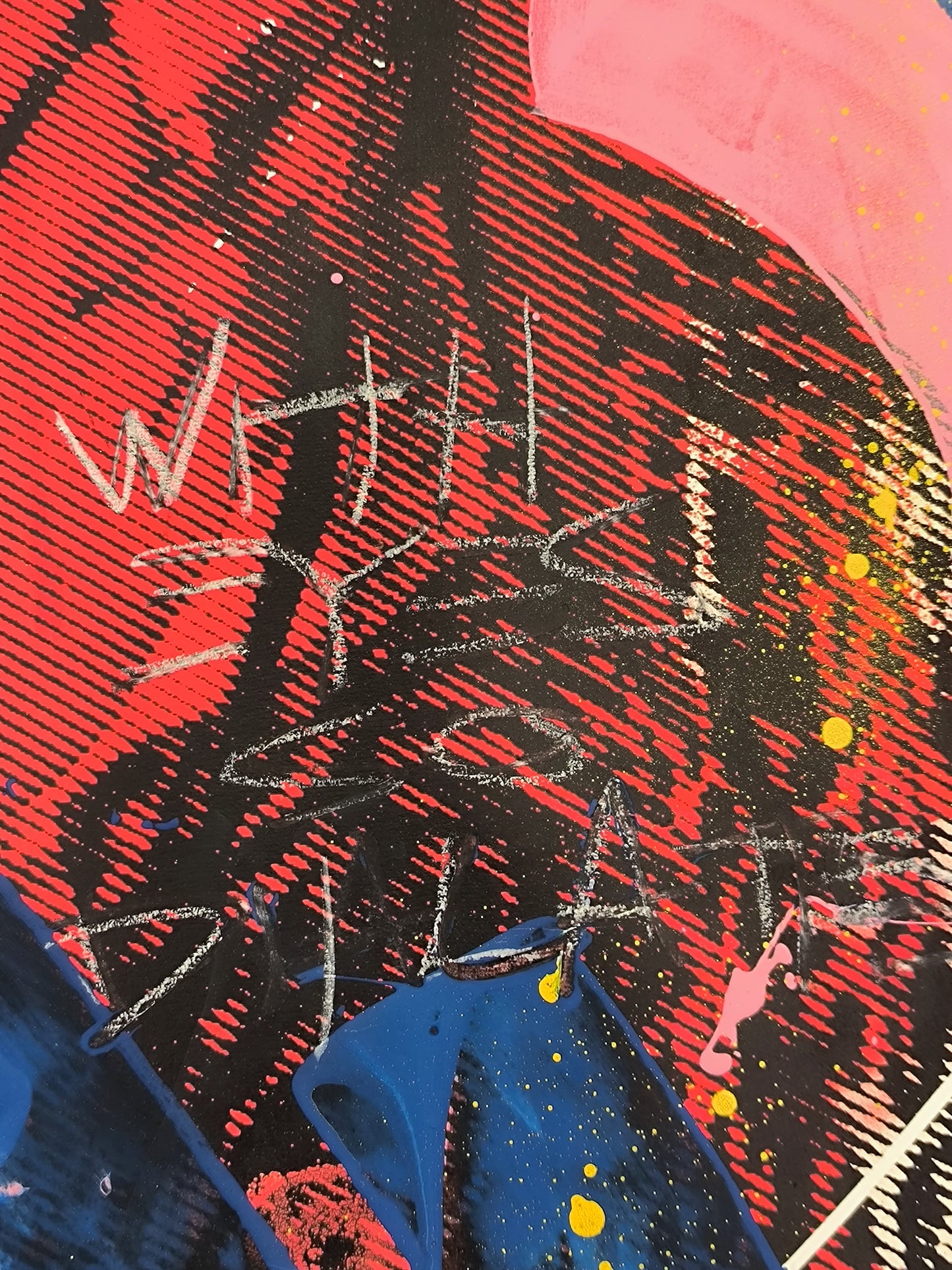 Kurt Cobain - Retrato print (original painting on paper) Arte Urbano Barcelona