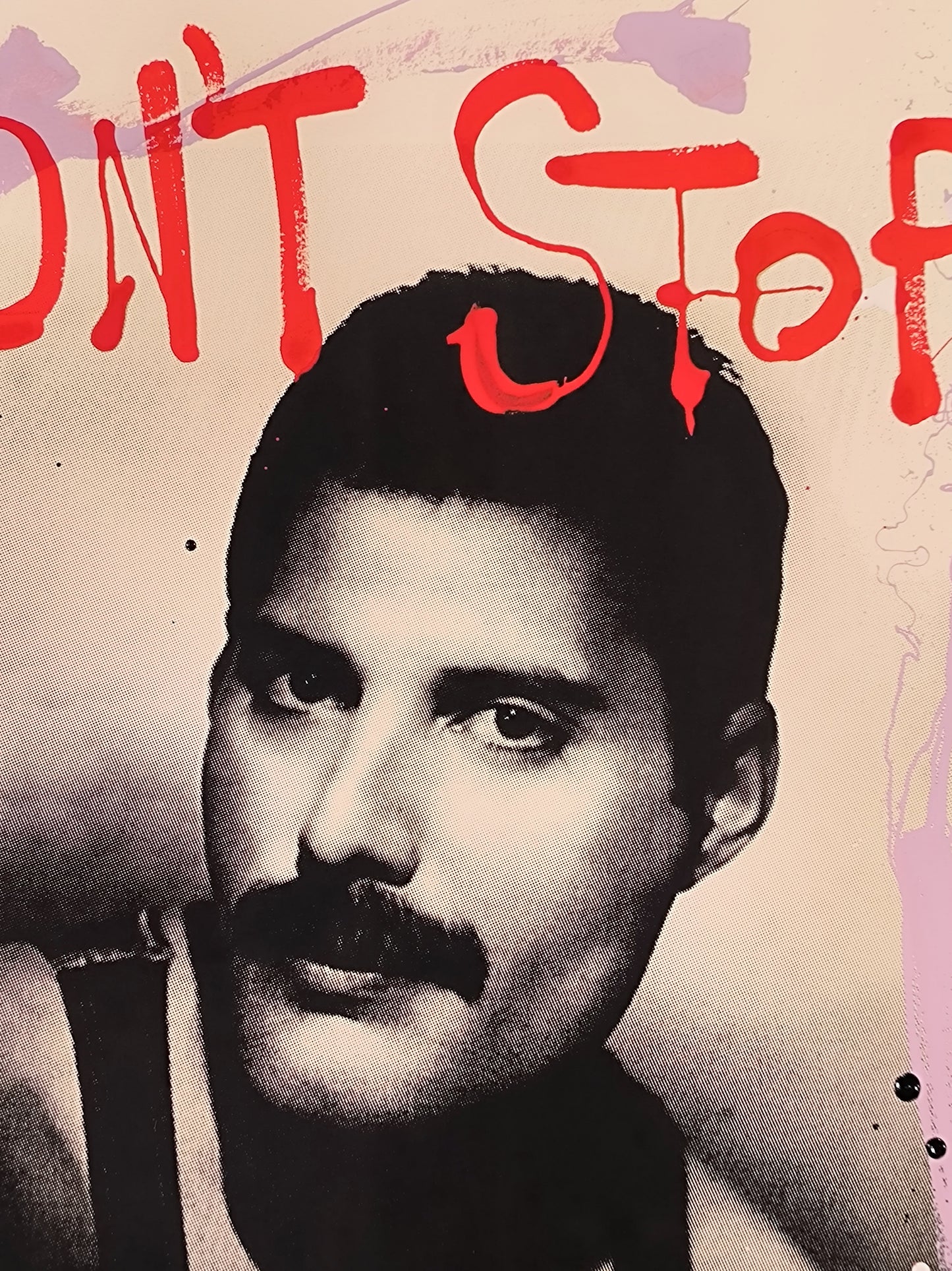 Freddie Mercury - Queen: Arte Urbano Barcelona. Retrato print (original painting on paper)