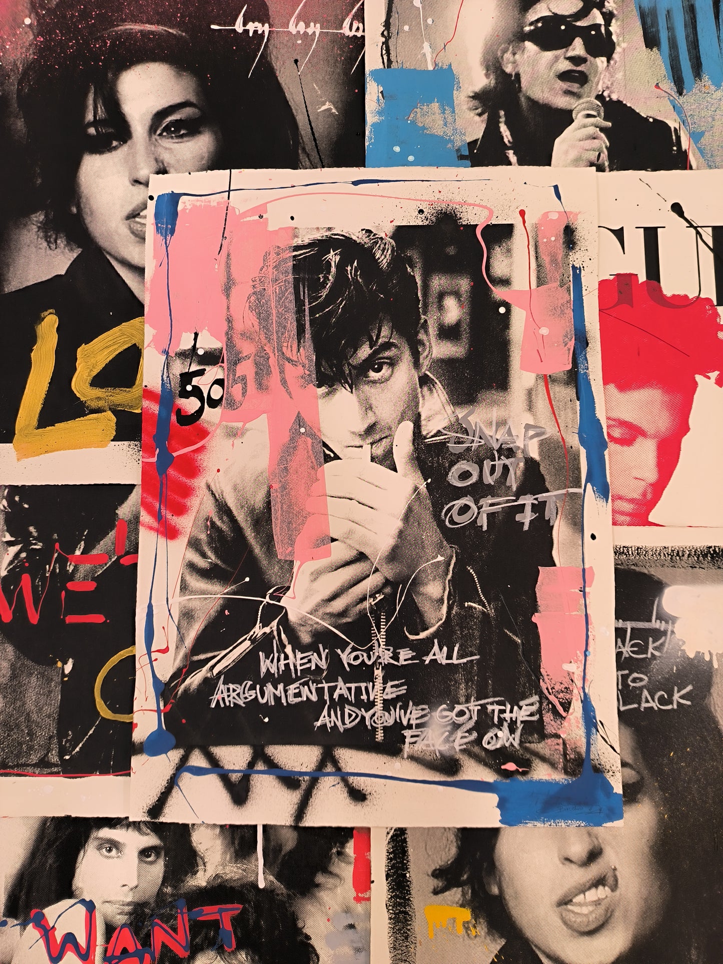 Alex Turner, Artic Monkeys - Arte Urbano Barcelona. Retrato print (original painting on paper)