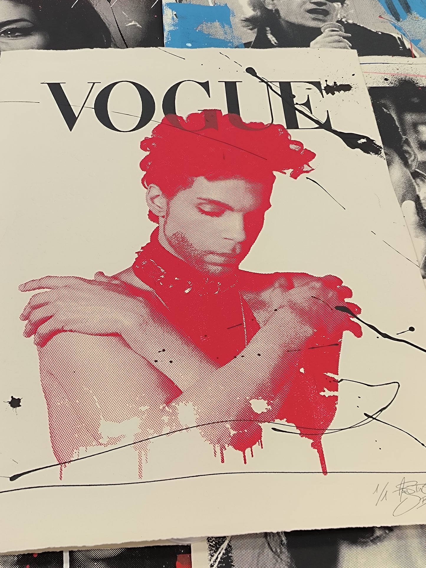Prince - Retrato print (original painting on paper) Arte Urbano Barcelona