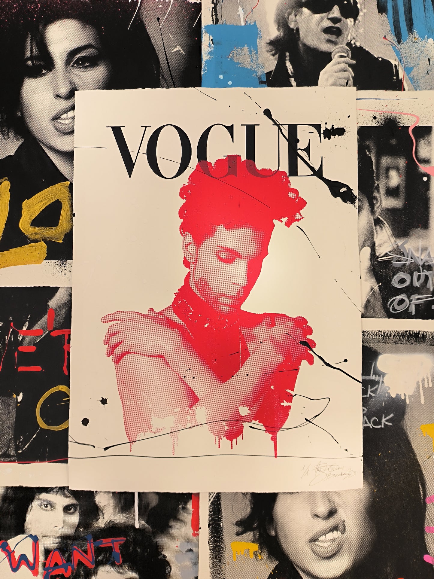 Prince - Retrato print (original painting on paper) Arte Urbano Barcelona