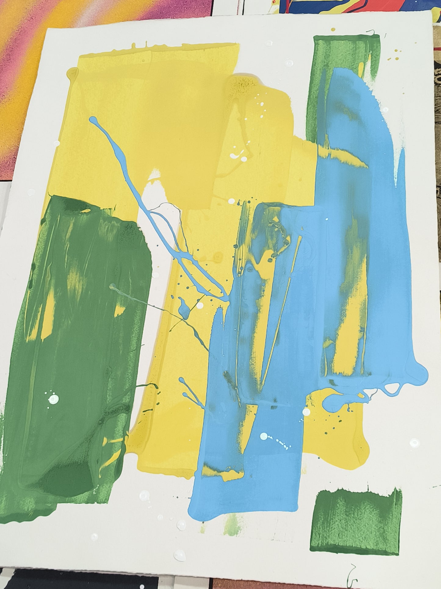 Abstract - Limited series (original painting on paper) Arte Urbano Barcelona