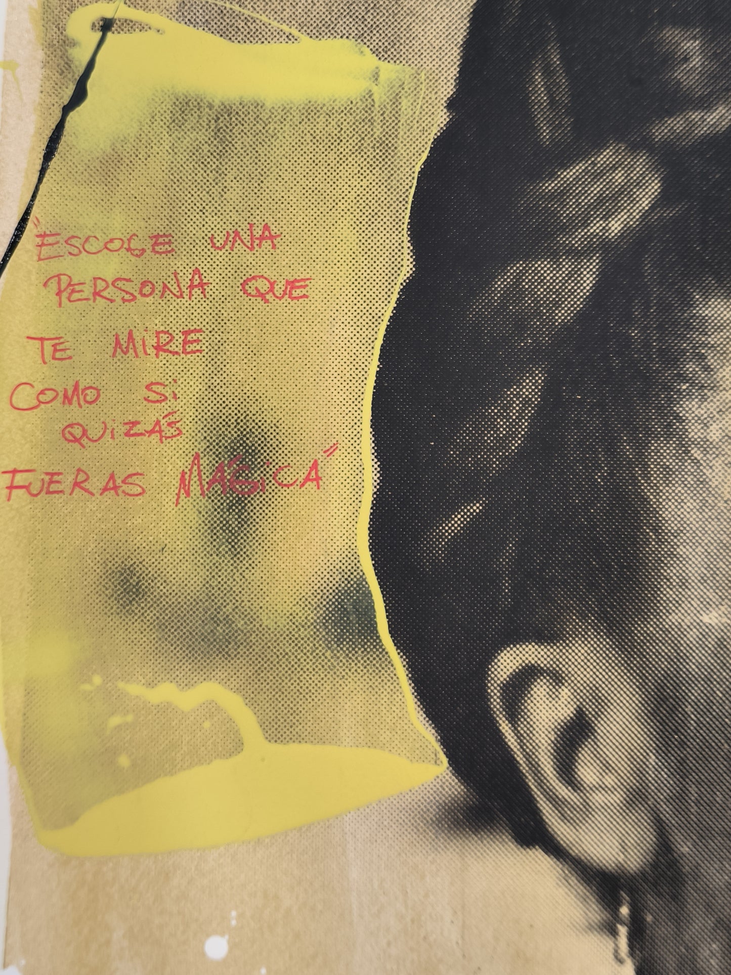 Frida Kahlo - Retrato print (Original painting on paper) Arte Urbano Barcelona