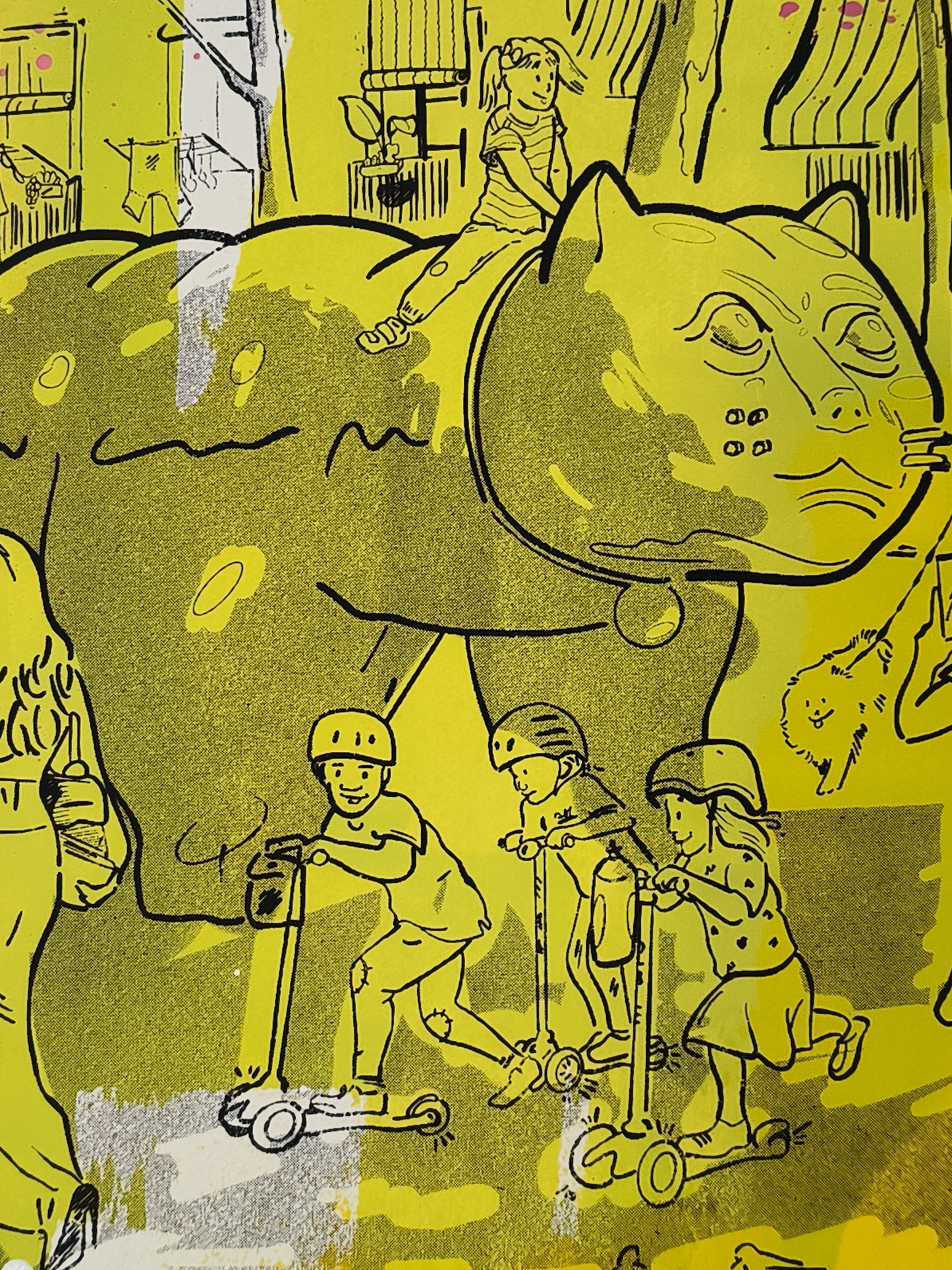 Print Rambla del Raval, Gato de Botero Barcelona
