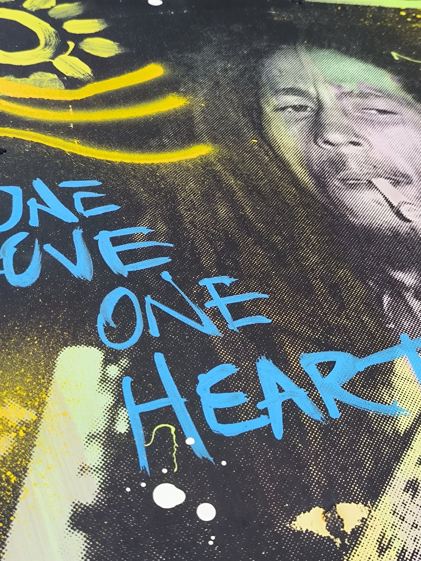 Bob Marley - Retrato print (original painting on paper) Arte Urbano Barcelona