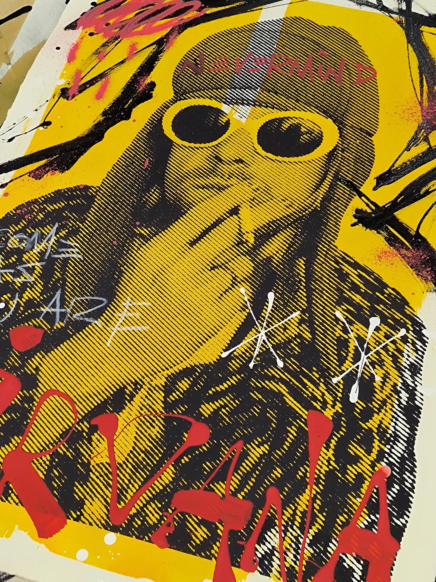 Kurt Cobain - Retrato print (original painting on paper) Arte Urbano Barcelona