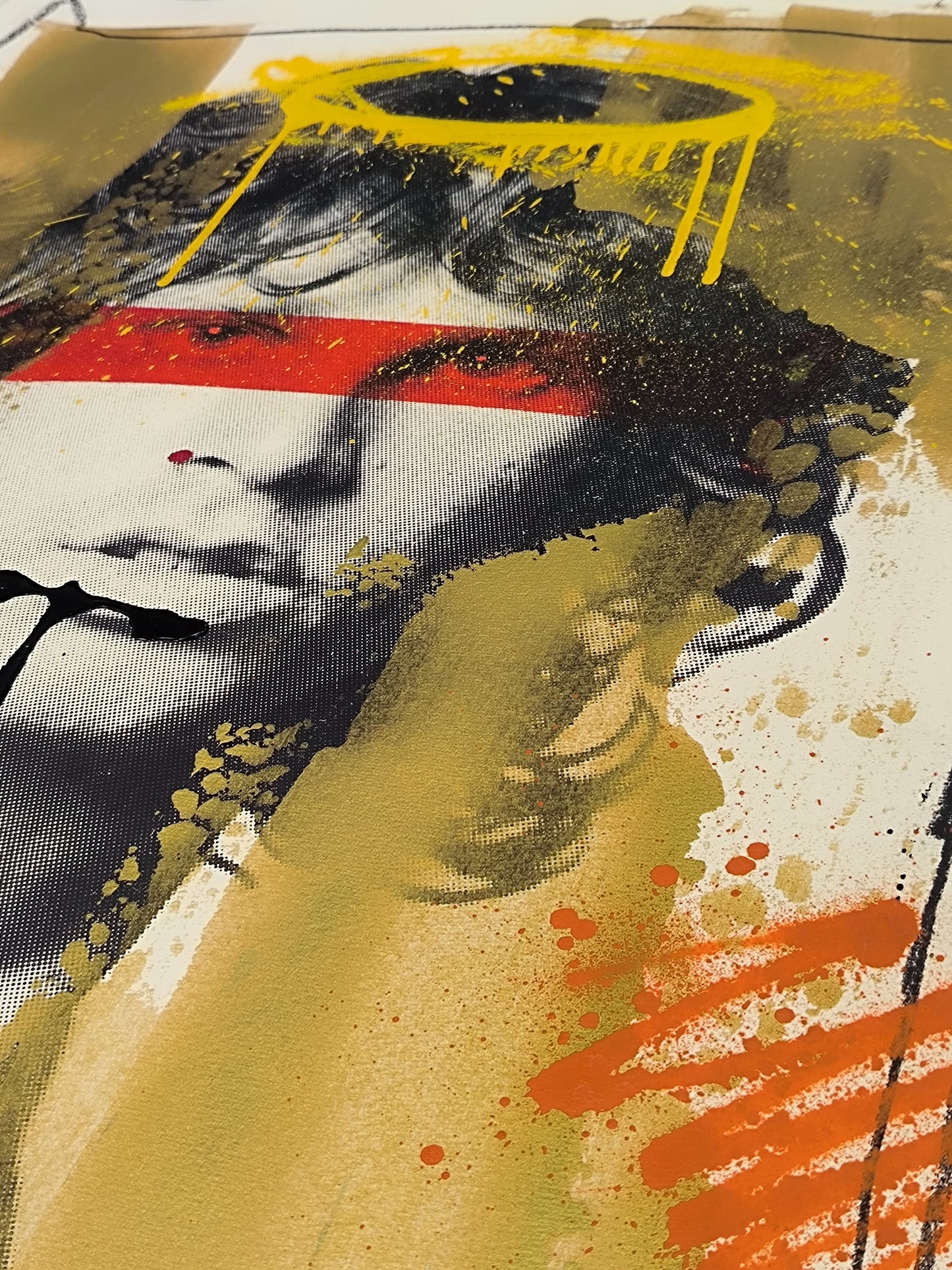 Jim Morrison - Retrato print (original painting on paper) Arte Urbano Barcelona