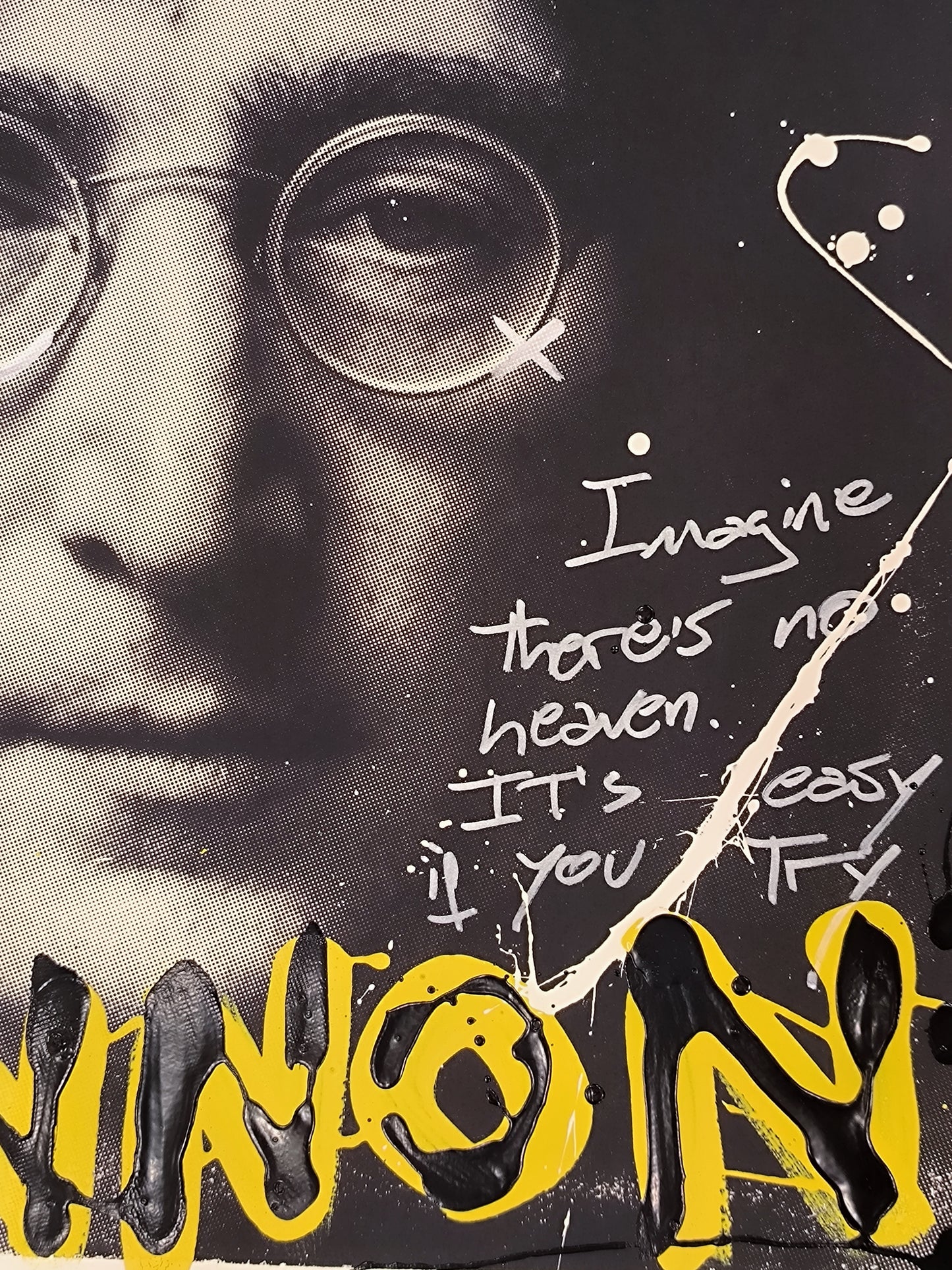 John Lennon - Retrato print (original painting on paper) Arte Urbano Barcelona