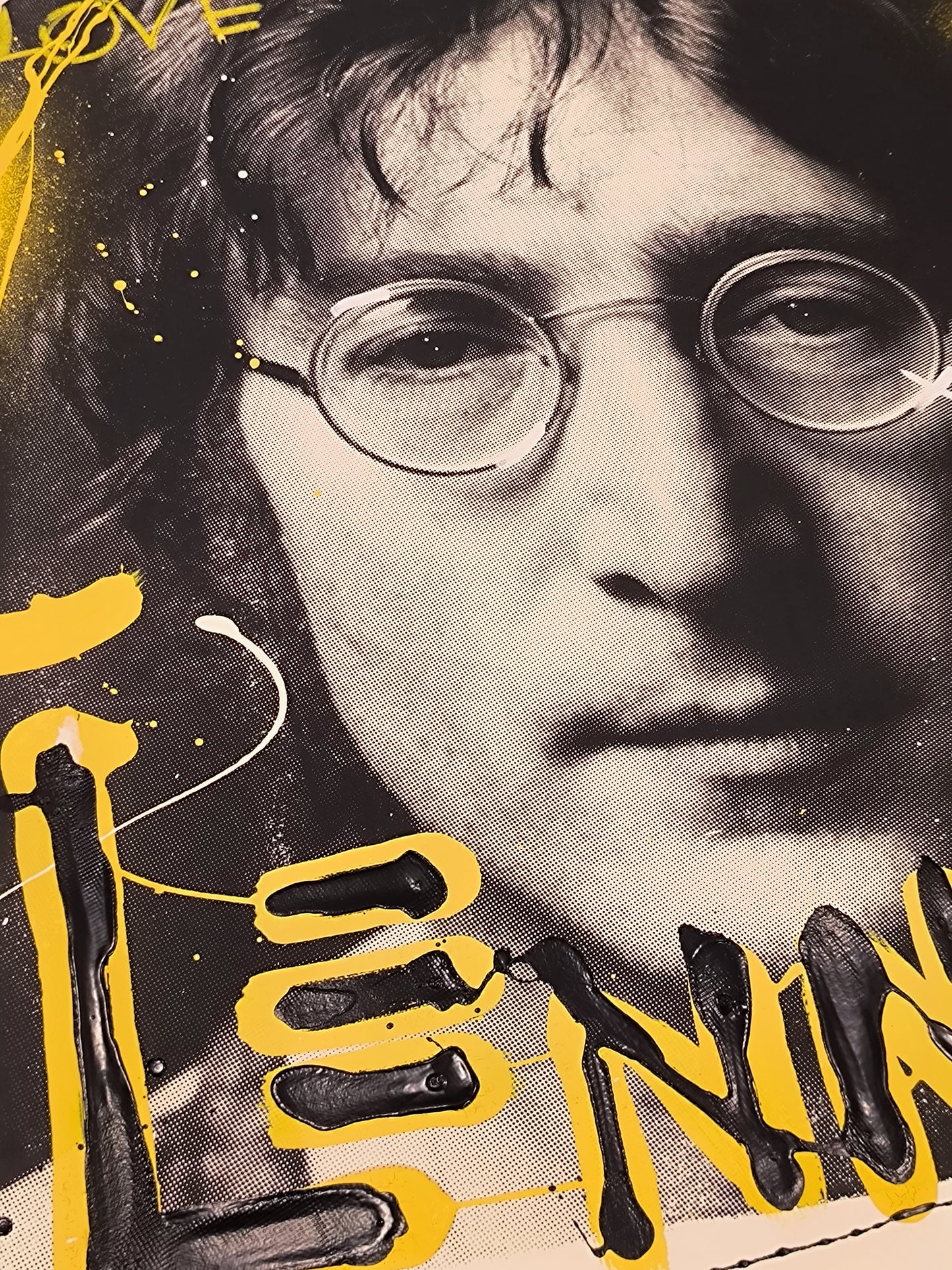 John Lennon - Retrato print (original painting on paper) Arte Urbano Barcelona