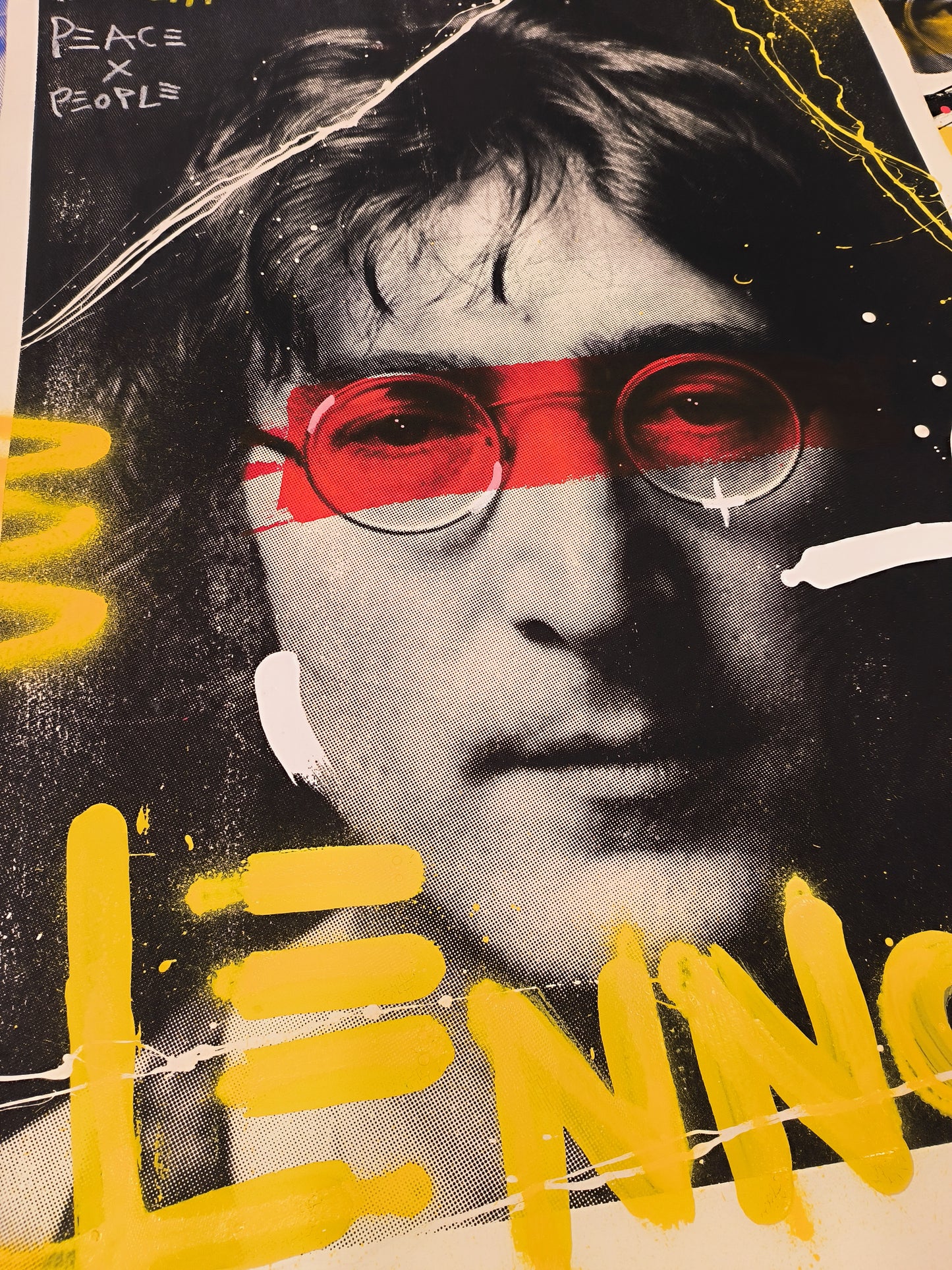 John Lennon - Retrato print (original painting on paper) Arte Urbano Barcelona