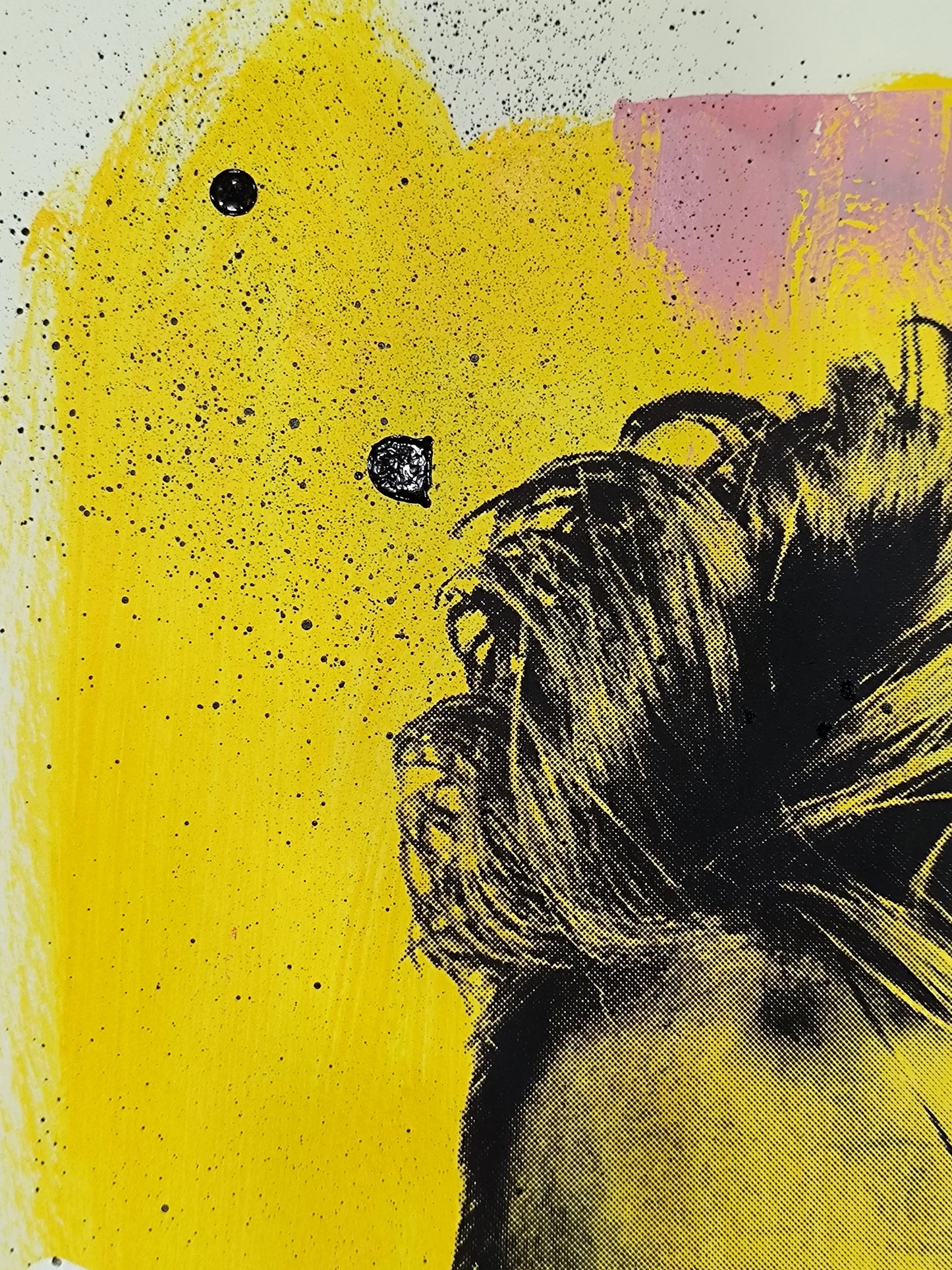 David Bowie - Retrato print (original painting on paper) Arte Urbano Barcelona