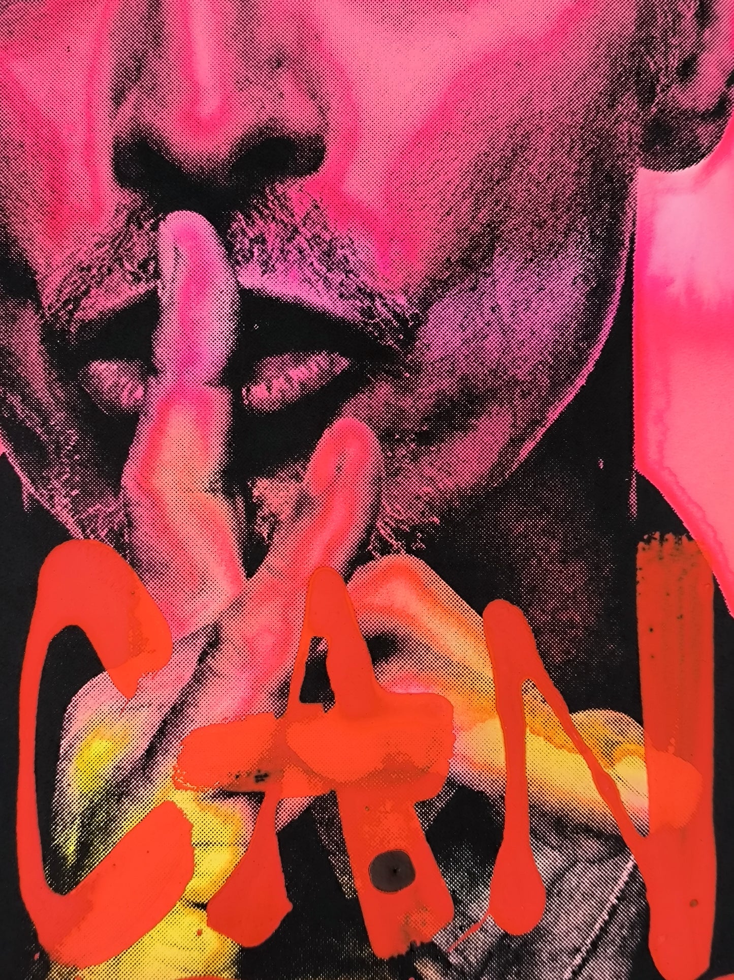 David Bowie - Retrato print (original painting on paper) Arte Urbano Barcelona