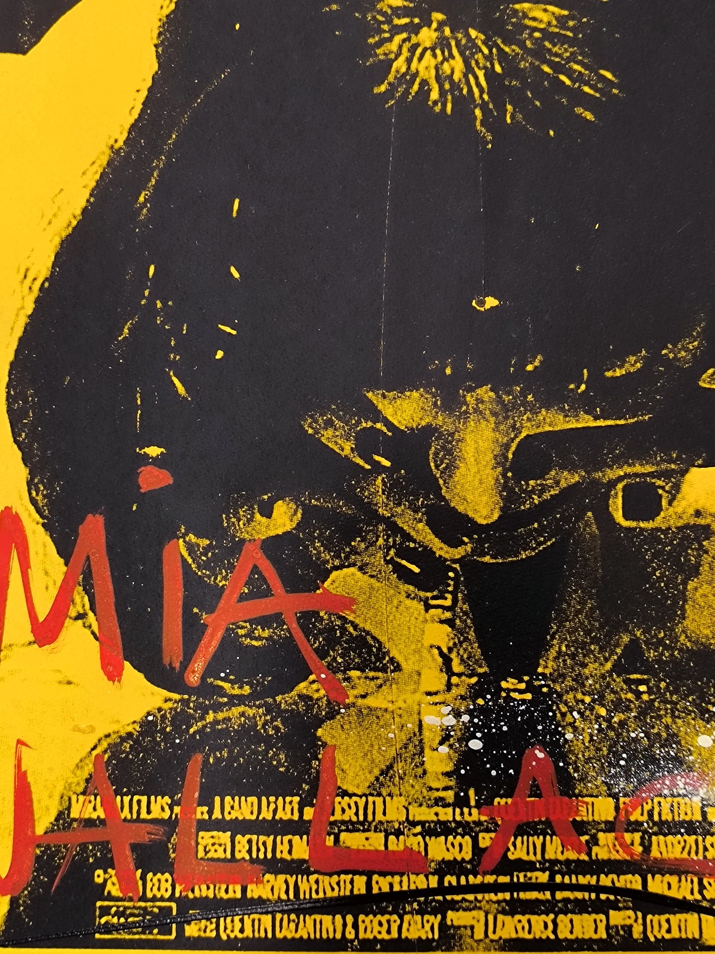 Mía Wallace (Pulp Fiction) - Retrato Print (Original painting on paper) Arte Urbano Barcelona
