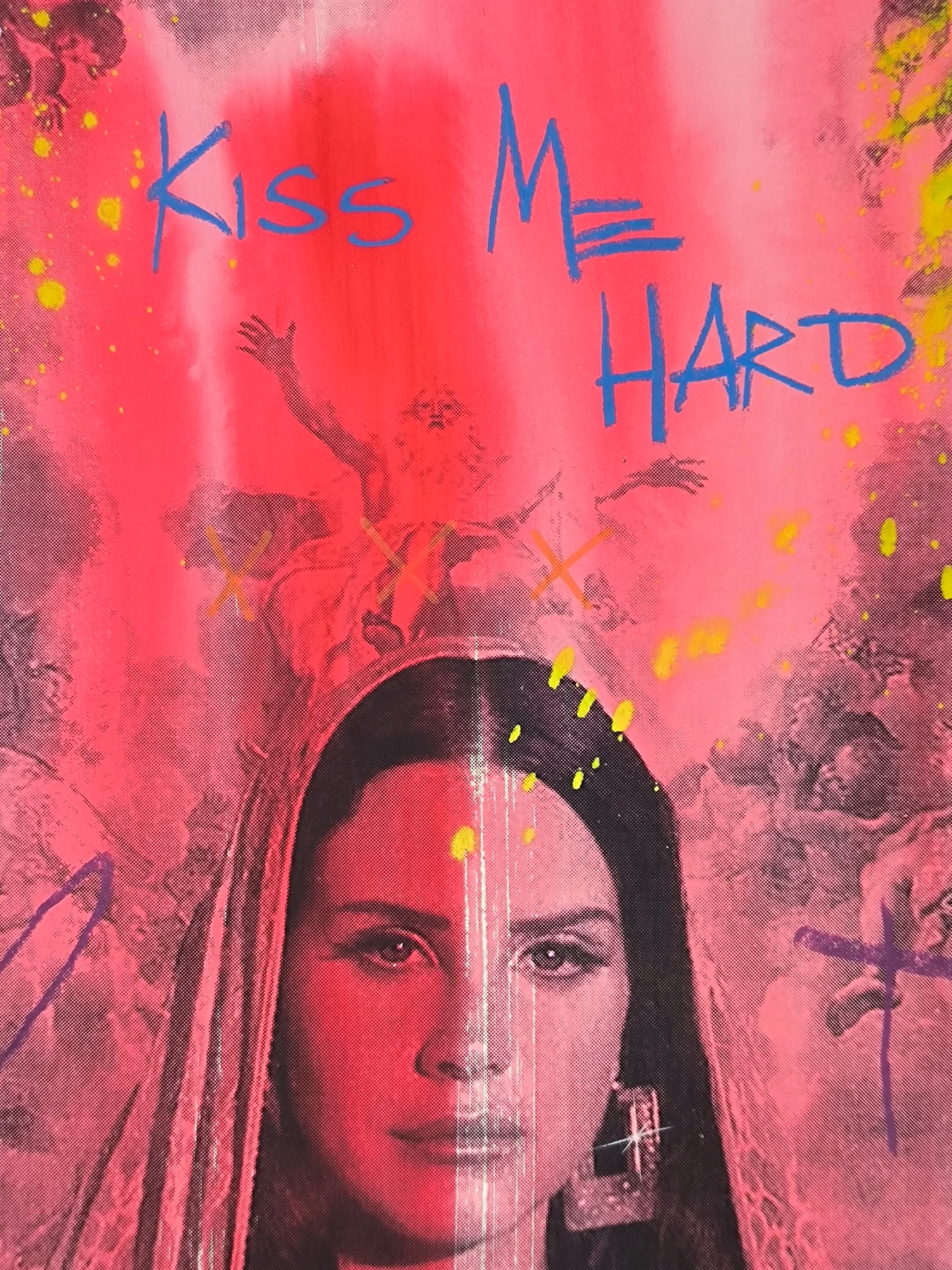Lana del Rey - Retrato print (original painting on paper) Arte Urbano Barcelona