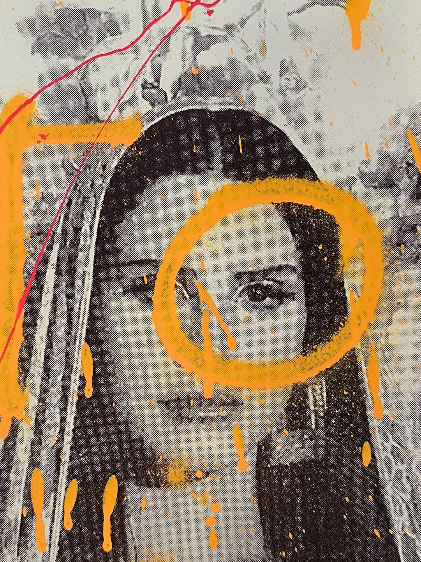 Lana del Rey - Retrato print (original painting on paper) Arte Urbano Barcelona