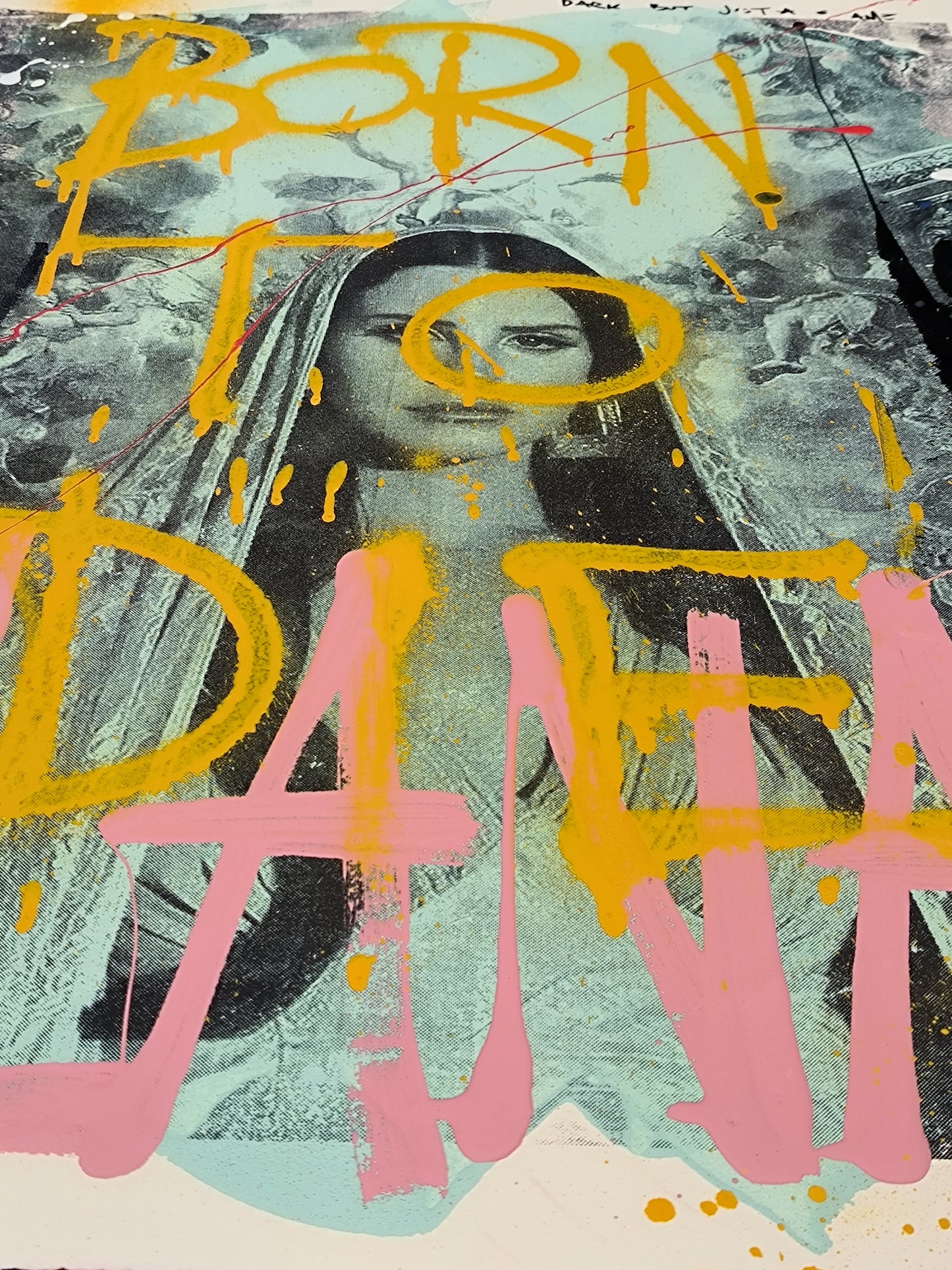 Lana del Rey - Retrato print (original painting on paper) Arte Urbano Barcelona