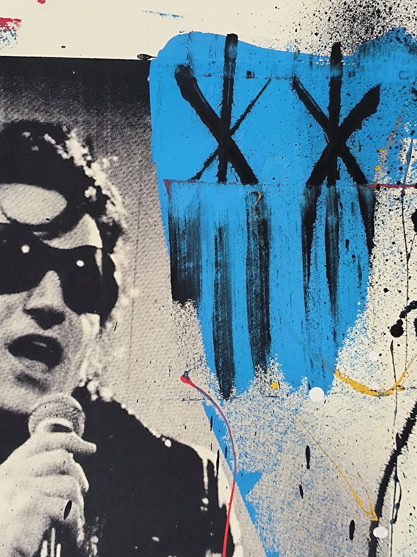 Bono - Retrato print (original painting on paper) Arte Urbano Barcelona