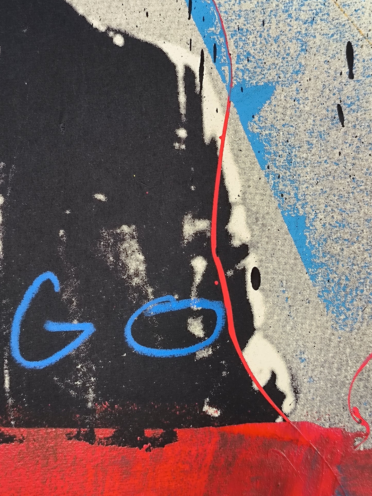 Bono - Retrato print (original painting on paper) Arte Urbano Barcelona