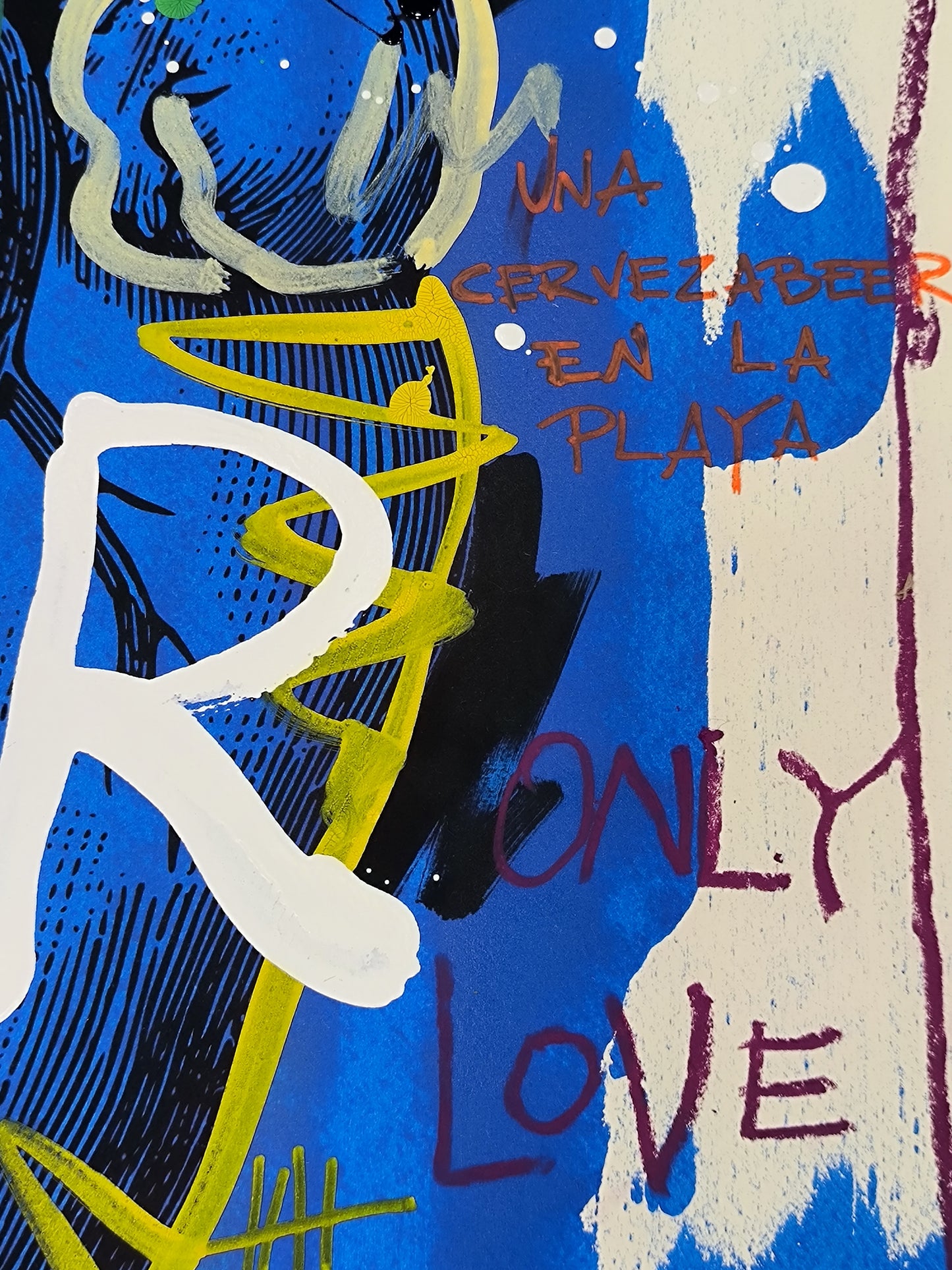 Corazón Anatómico - Retrato print (original painting on paper) Arte Urbano Barcelona