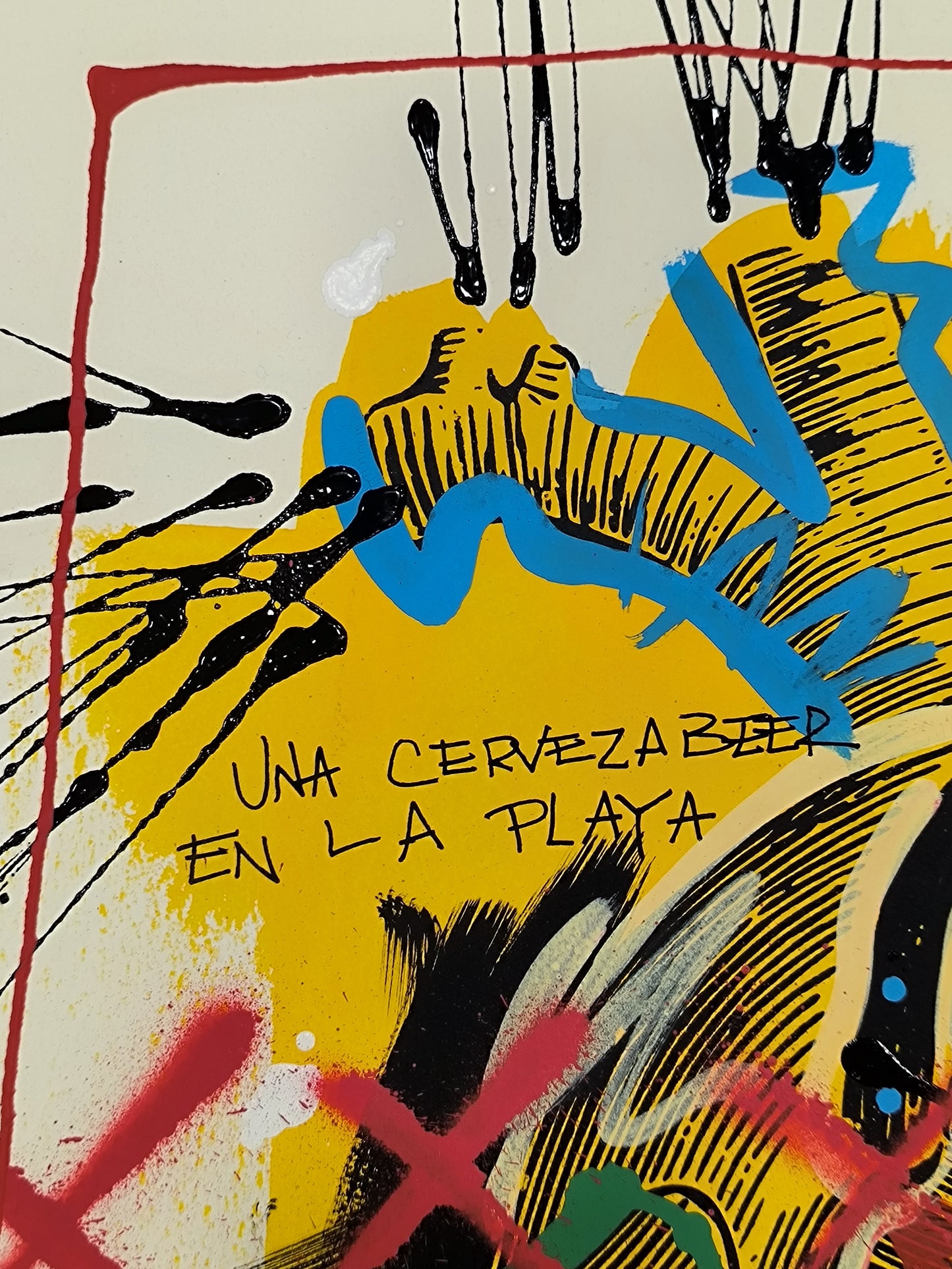 Corazón Anatómico - Retrato print (original painting on paper) Arte Urbano Barcelona