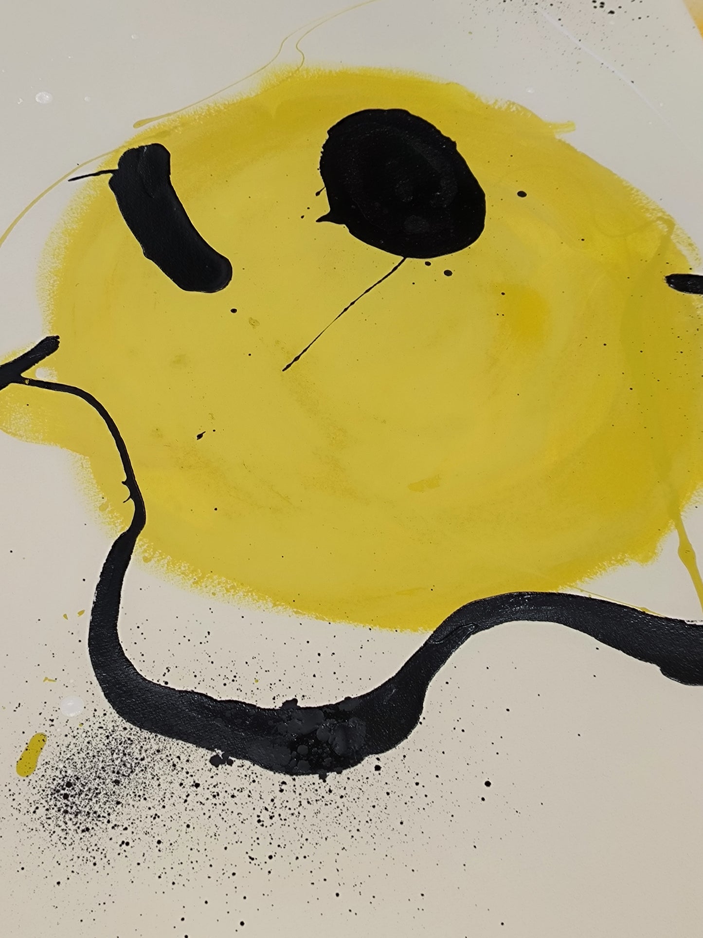 Smile - Retrato print (original painting on paper) Arte Urbano Barcelona