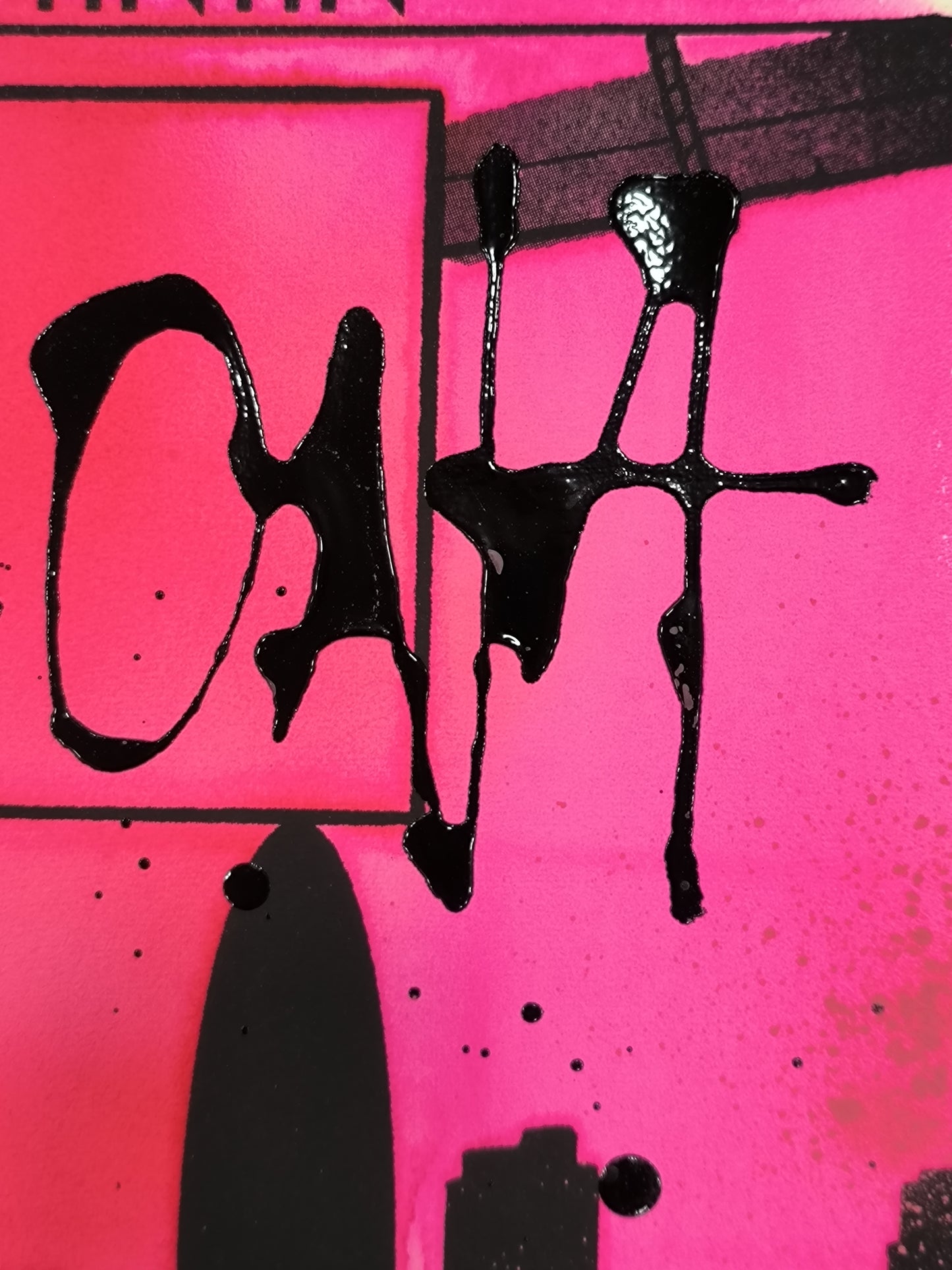 Tintin - Retrato print (Original painting on paper) contemporary art Barcelona