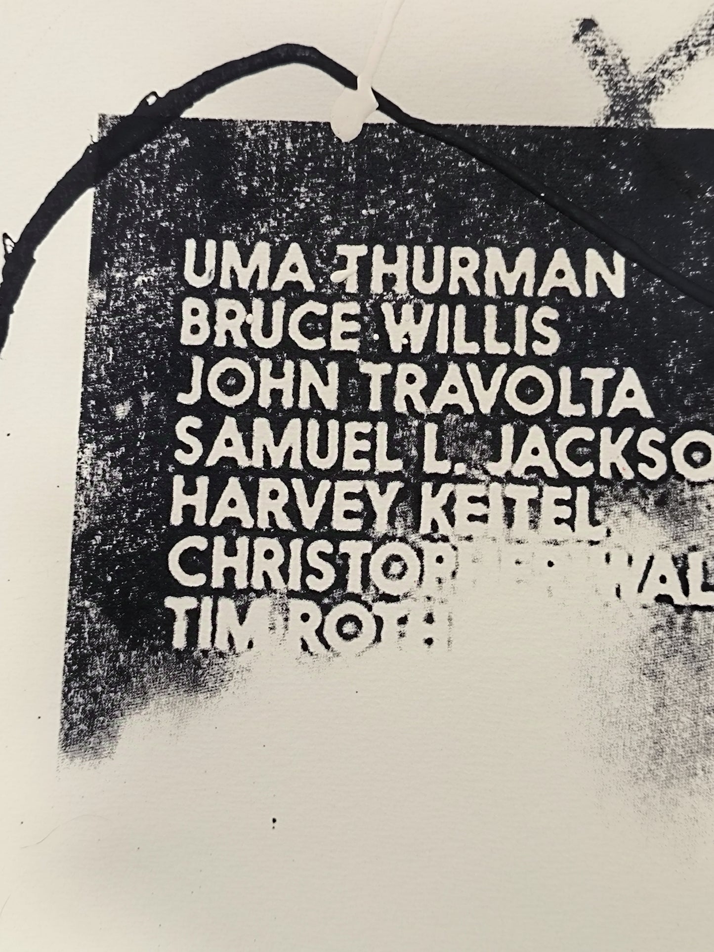 Mía Wallace (Pulp Fiction) - Retrato Print (Original painting on paper) Arte Urbano Barcelona