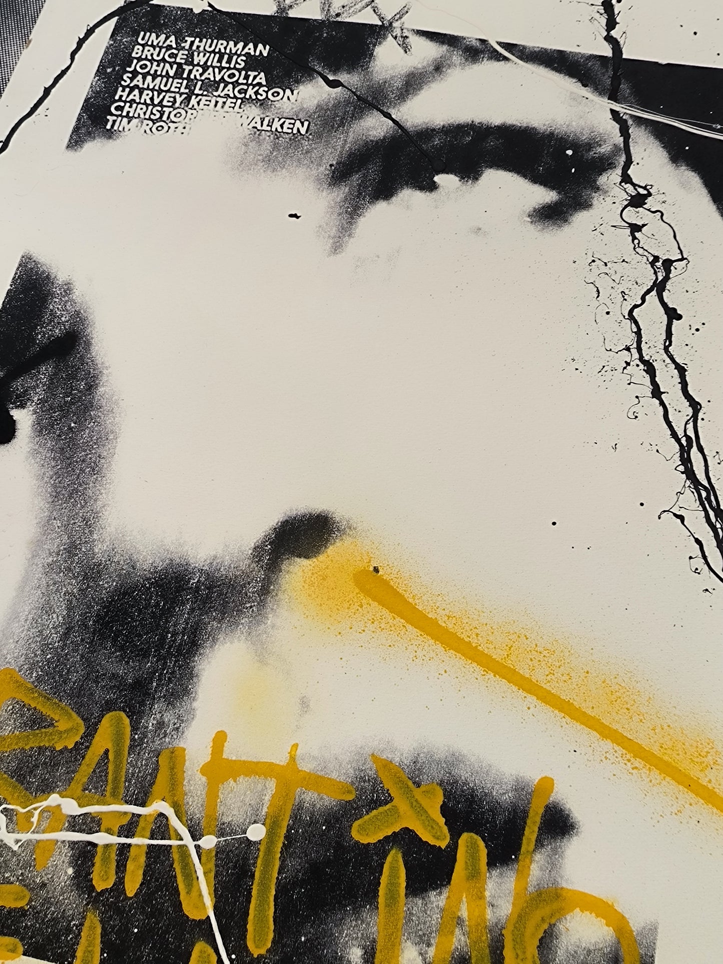 Mía Wallace (Pulp Fiction) - Retrato Print (Original painting on paper) Arte Urbano Barcelona
