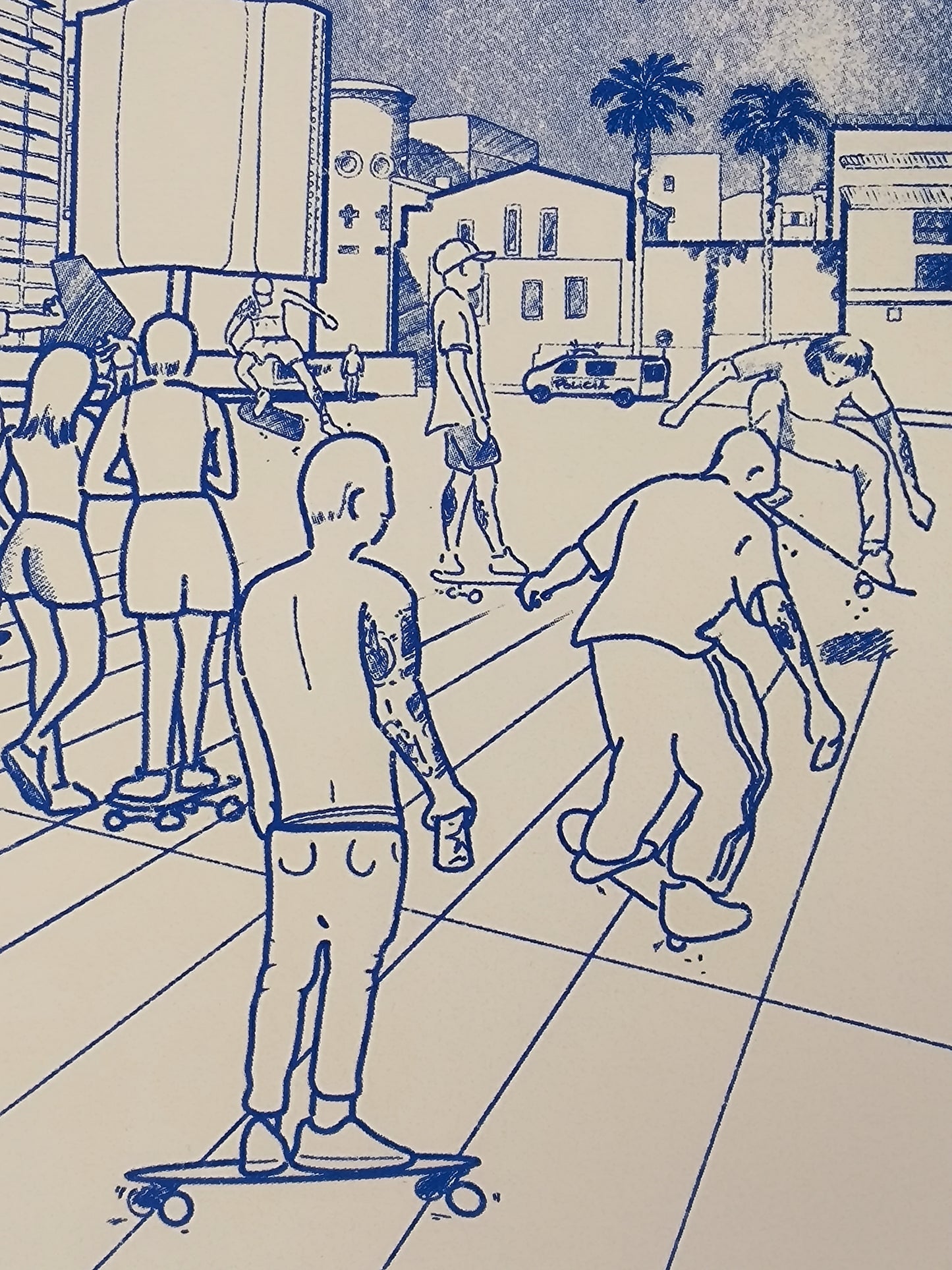 MACBA - Arte Urbano Contemporáneo Barcelona - Retrato Print (original painting on paper)
