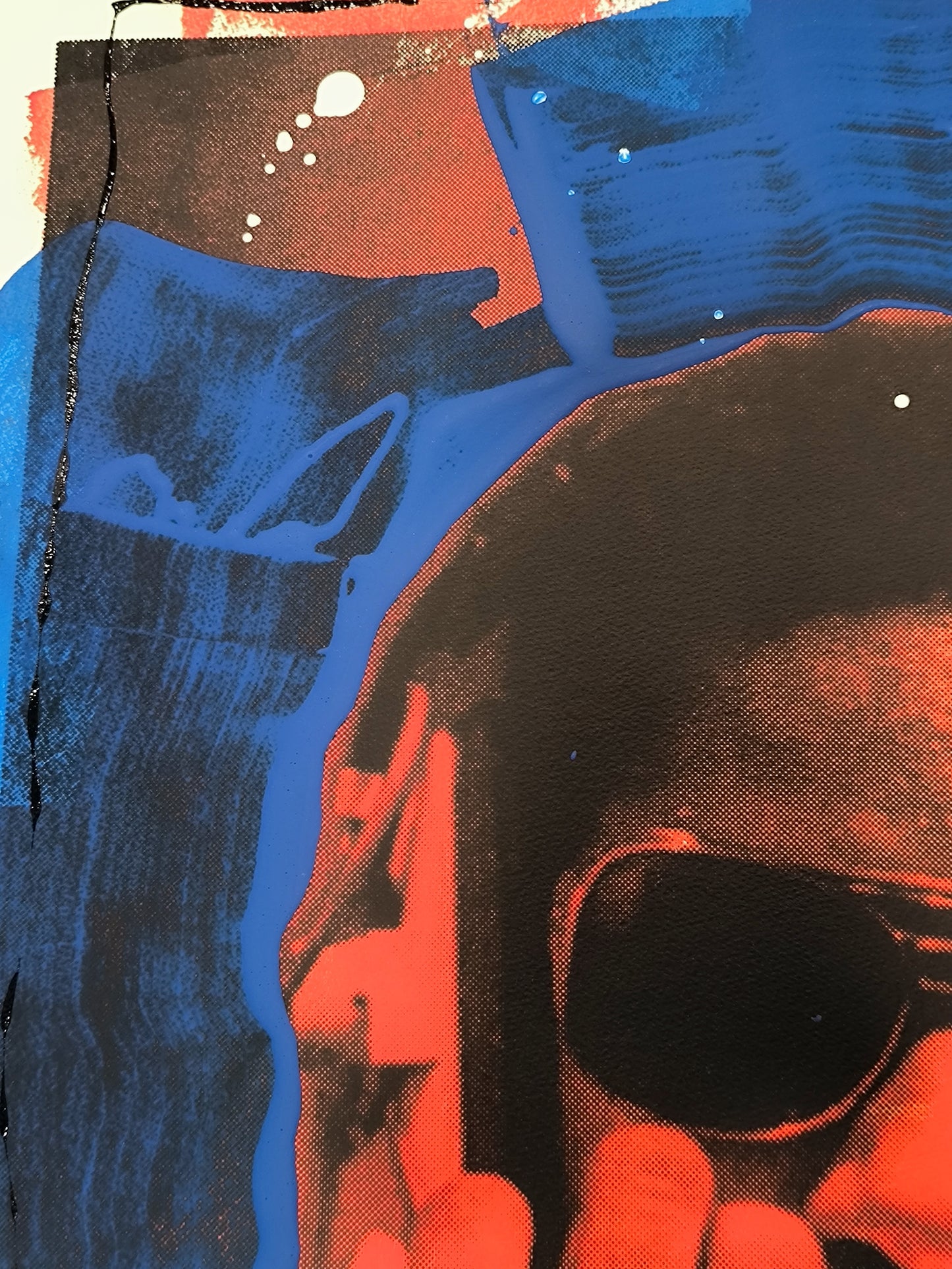Stevie Wonder - Retrato print (original painting on paper) Arte urbano Barcelona