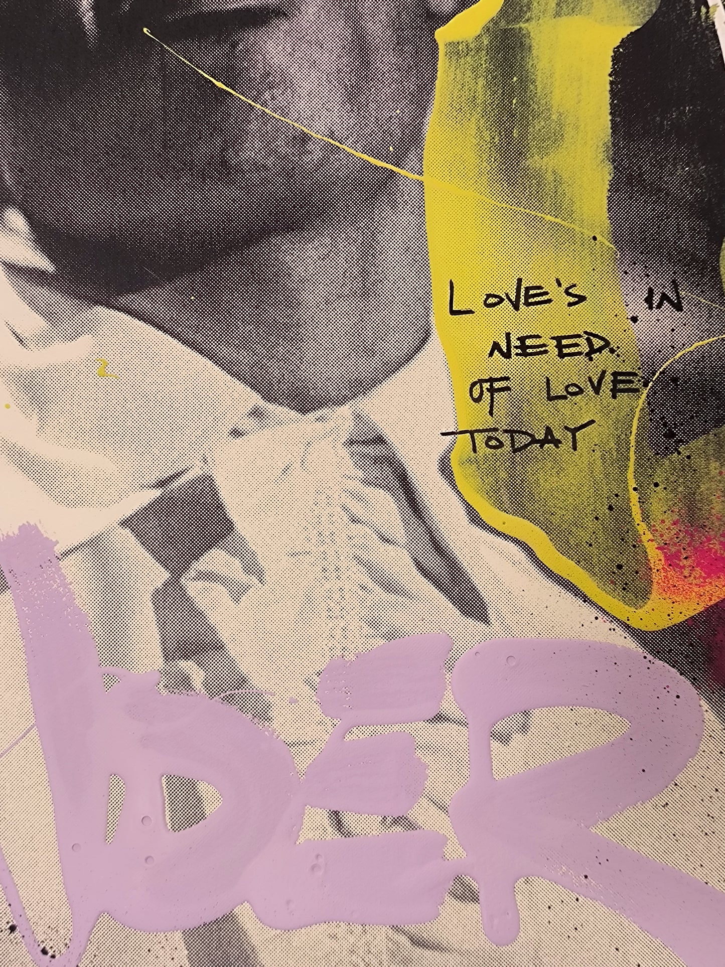 Stevie Wonder - Retrato print (original painting on paper) Arte urbano Barcelona
