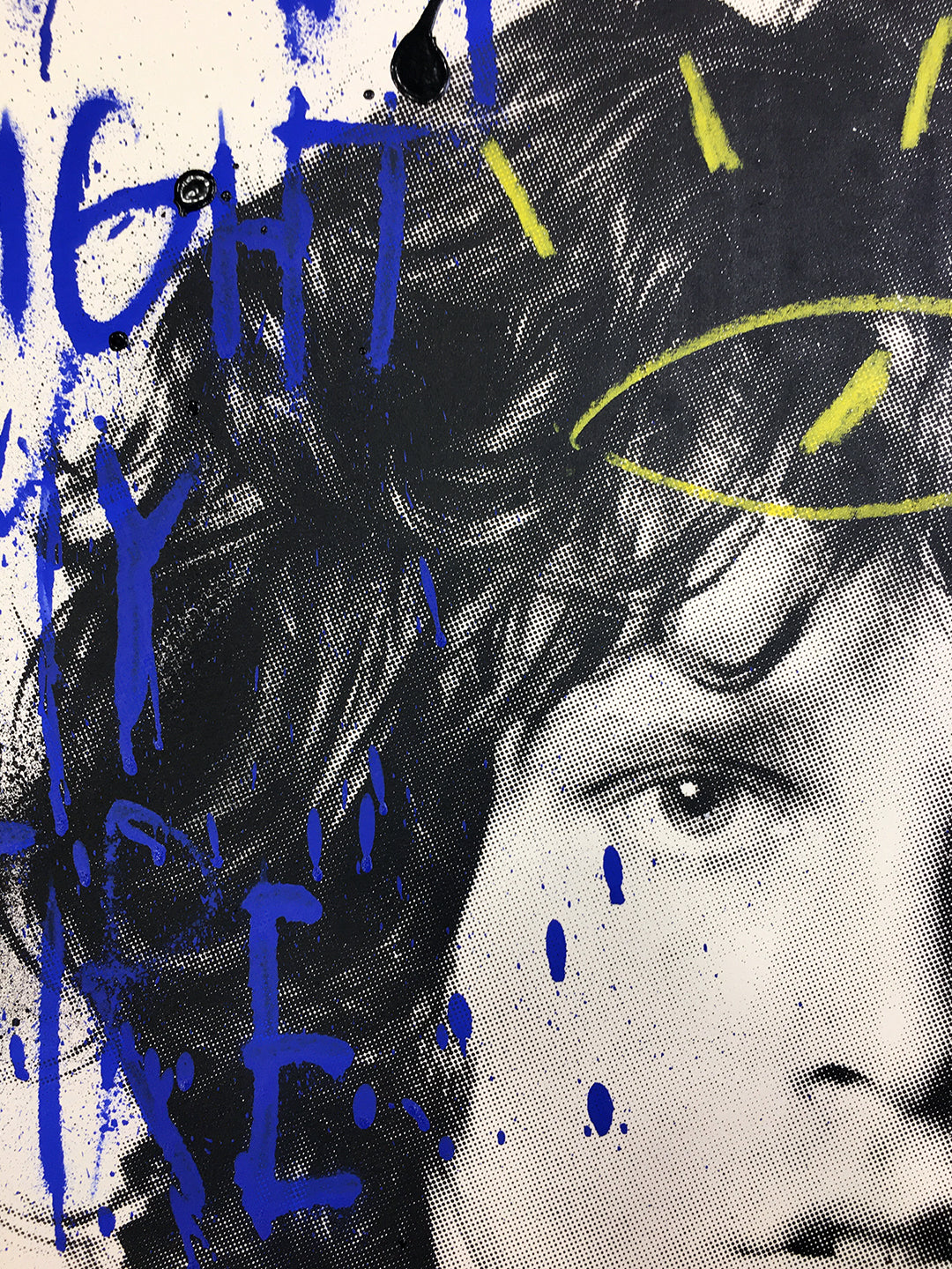 Jim Morrison, The Doors - Retrato print (original painting on paper) Arte Urbano Barcelona