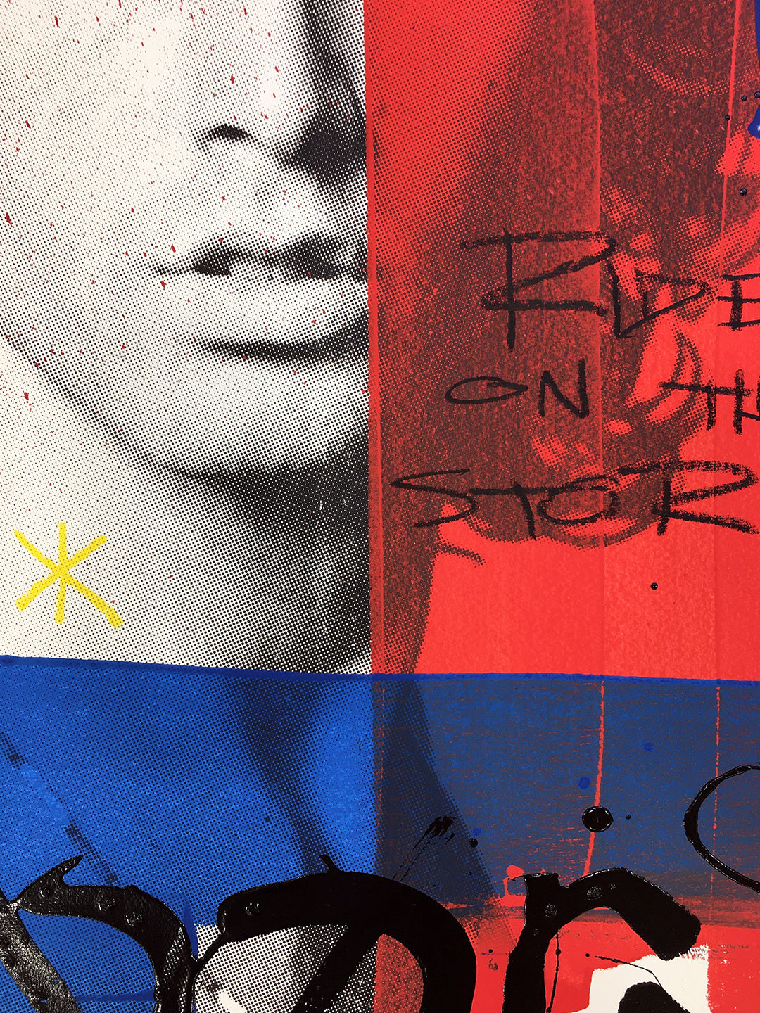 Jim Morrison, The Doors - Retrato print (original painting on paper) Arte Urbano Barcelona