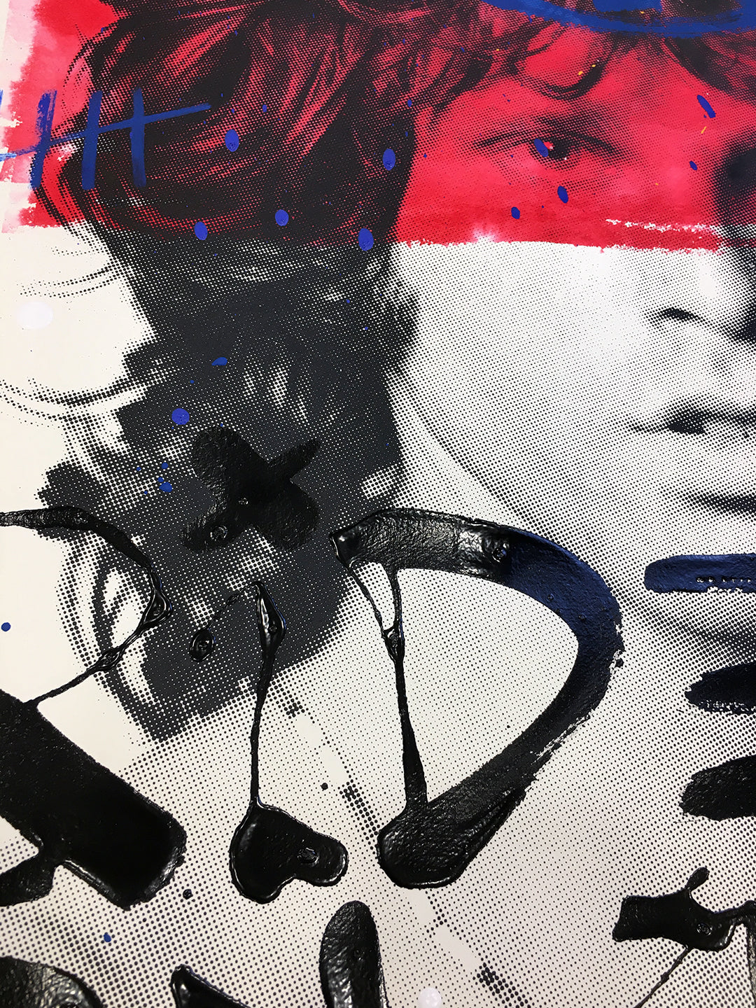 Jim Morrison, The Doors - Retrato print (original painting on paper) Arte Urbano Barcelona