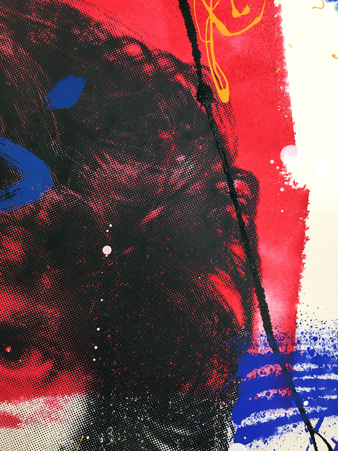 Jim Morrison, The Doors - Retrato print (original painting on paper) Arte Urbano Barcelona
